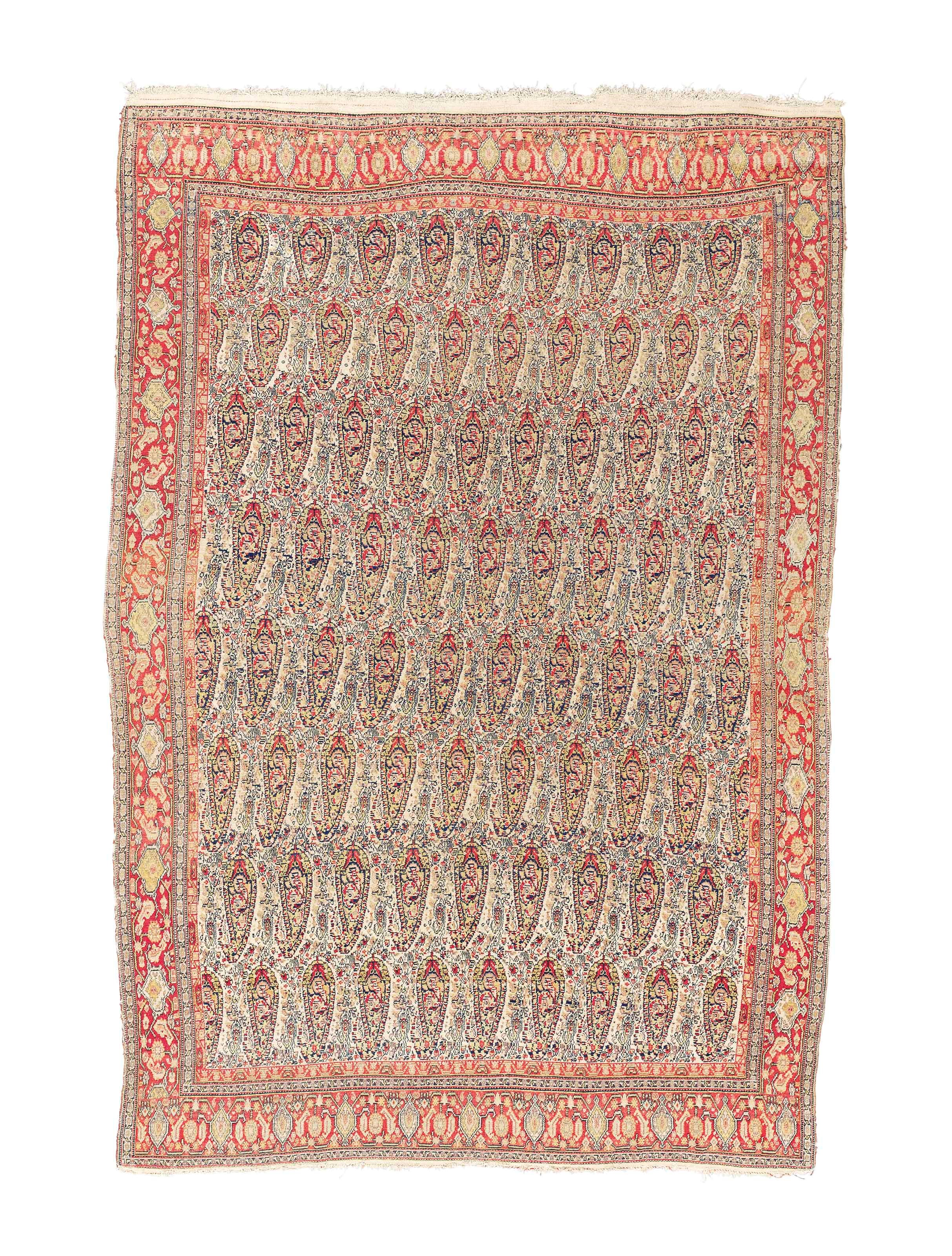 An antique Senneh rug