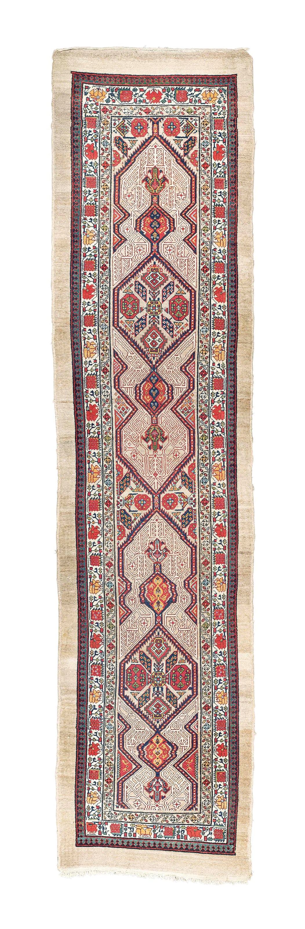An antique Serapi runner