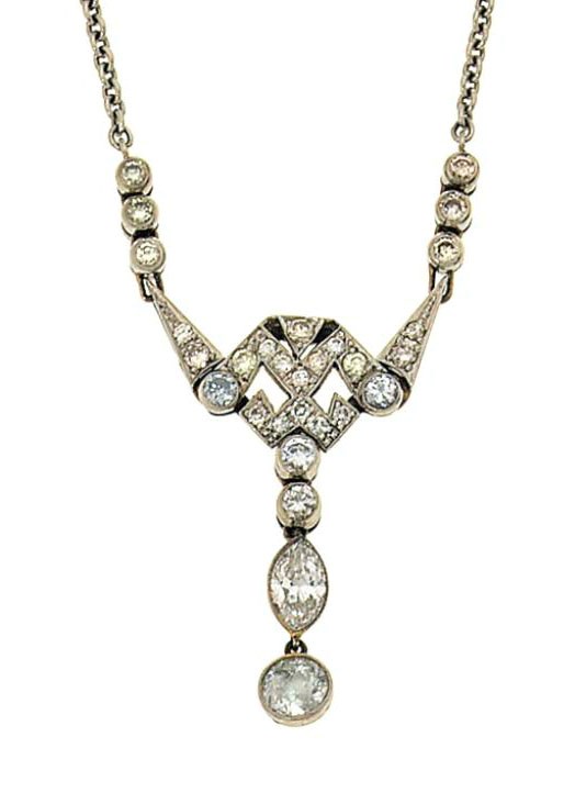 A diamond necklace