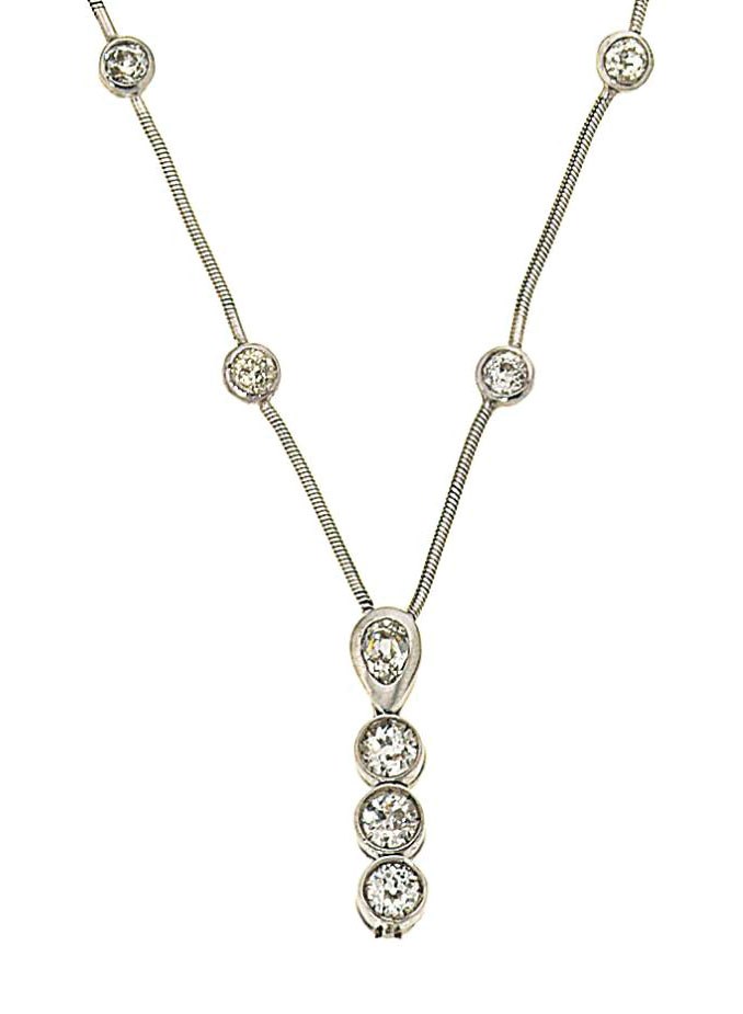 A diamond necklace