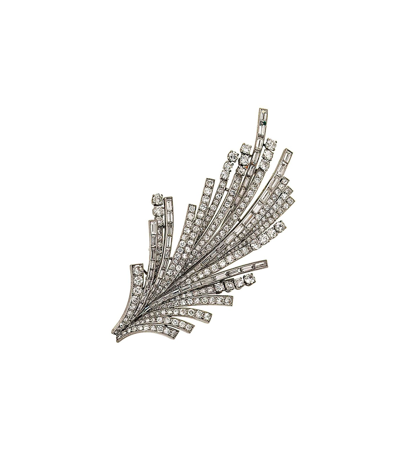 A diamond brooch