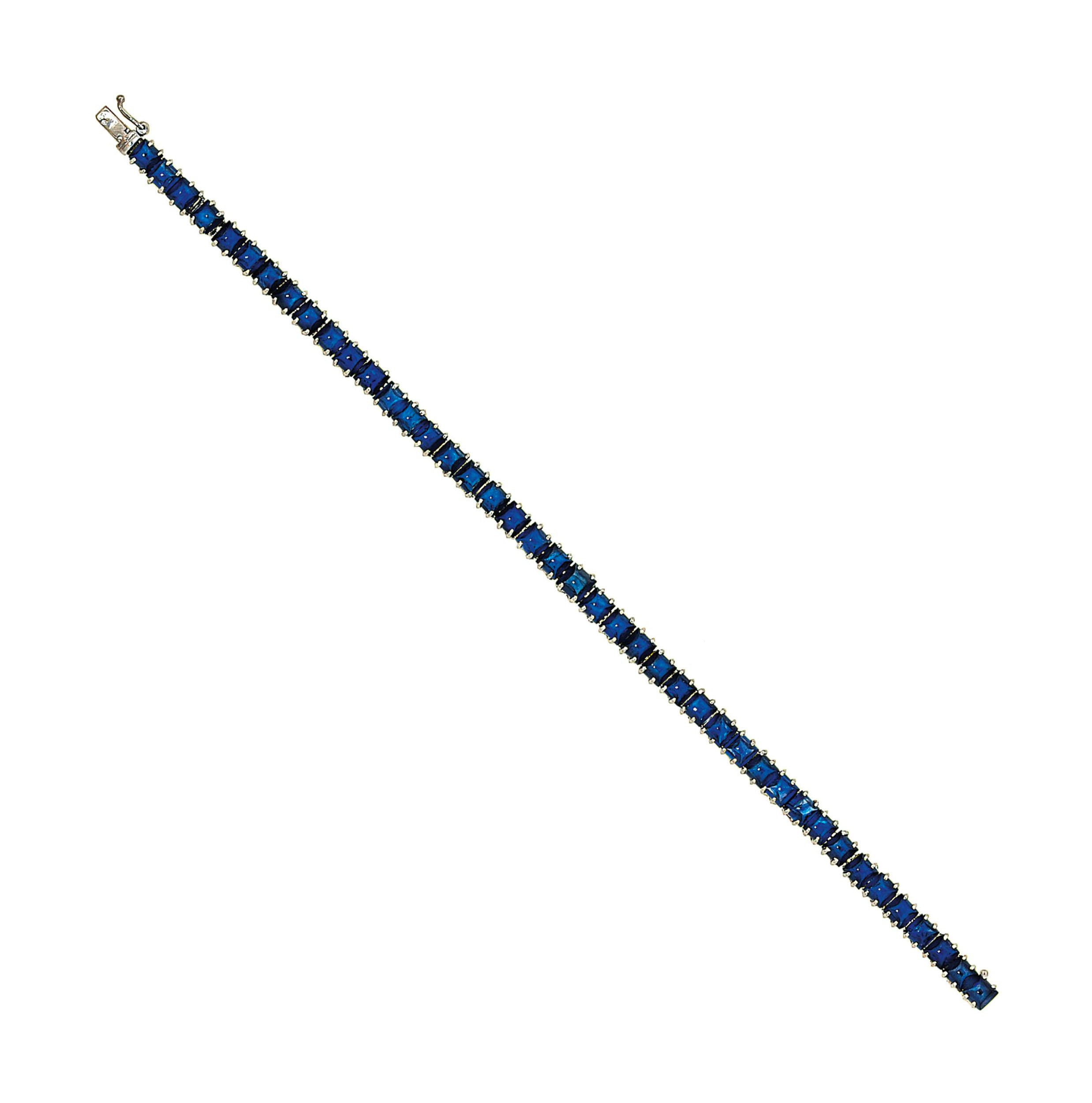 A sapphire bracelet