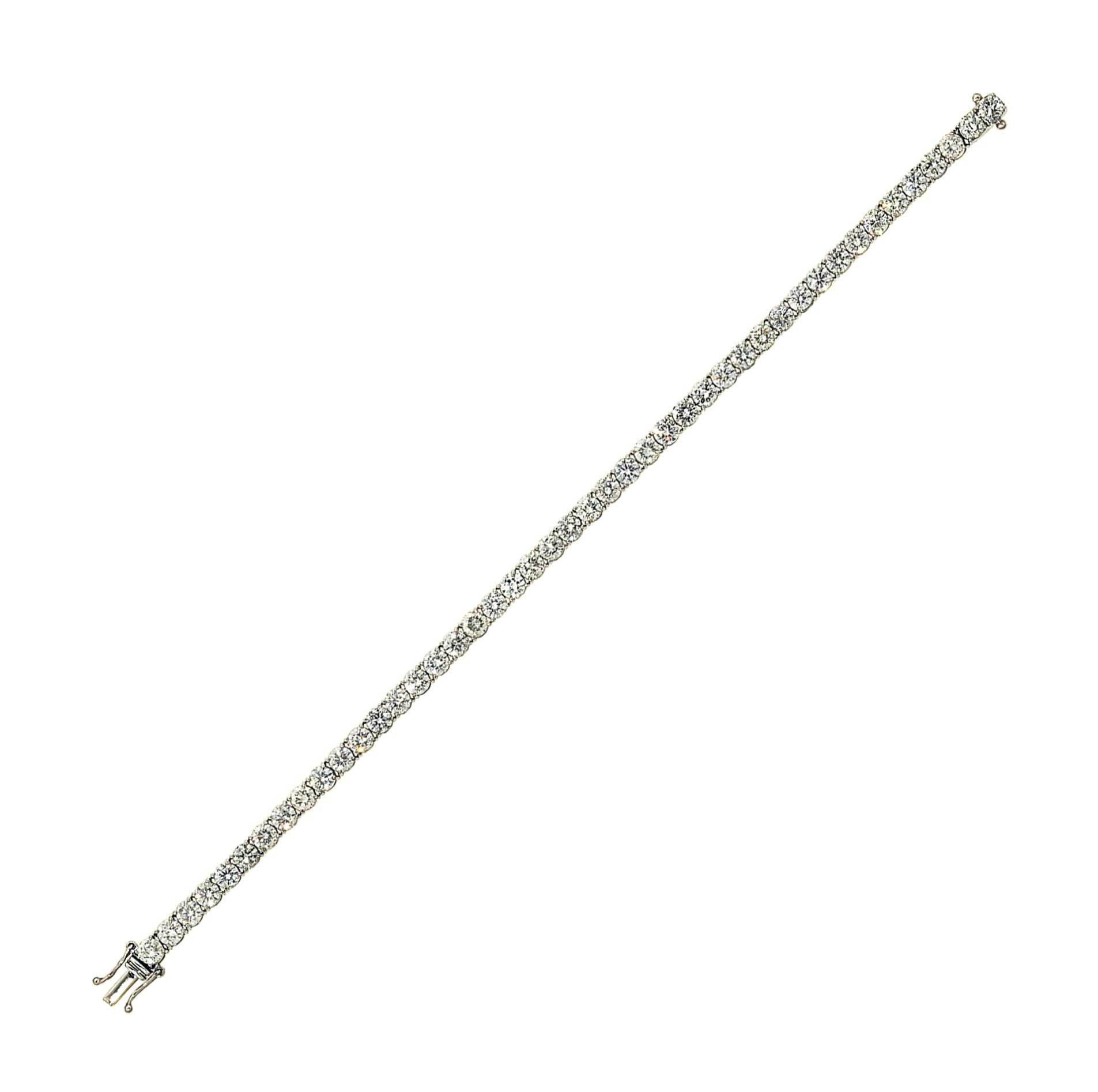 A diamond line bracelet
