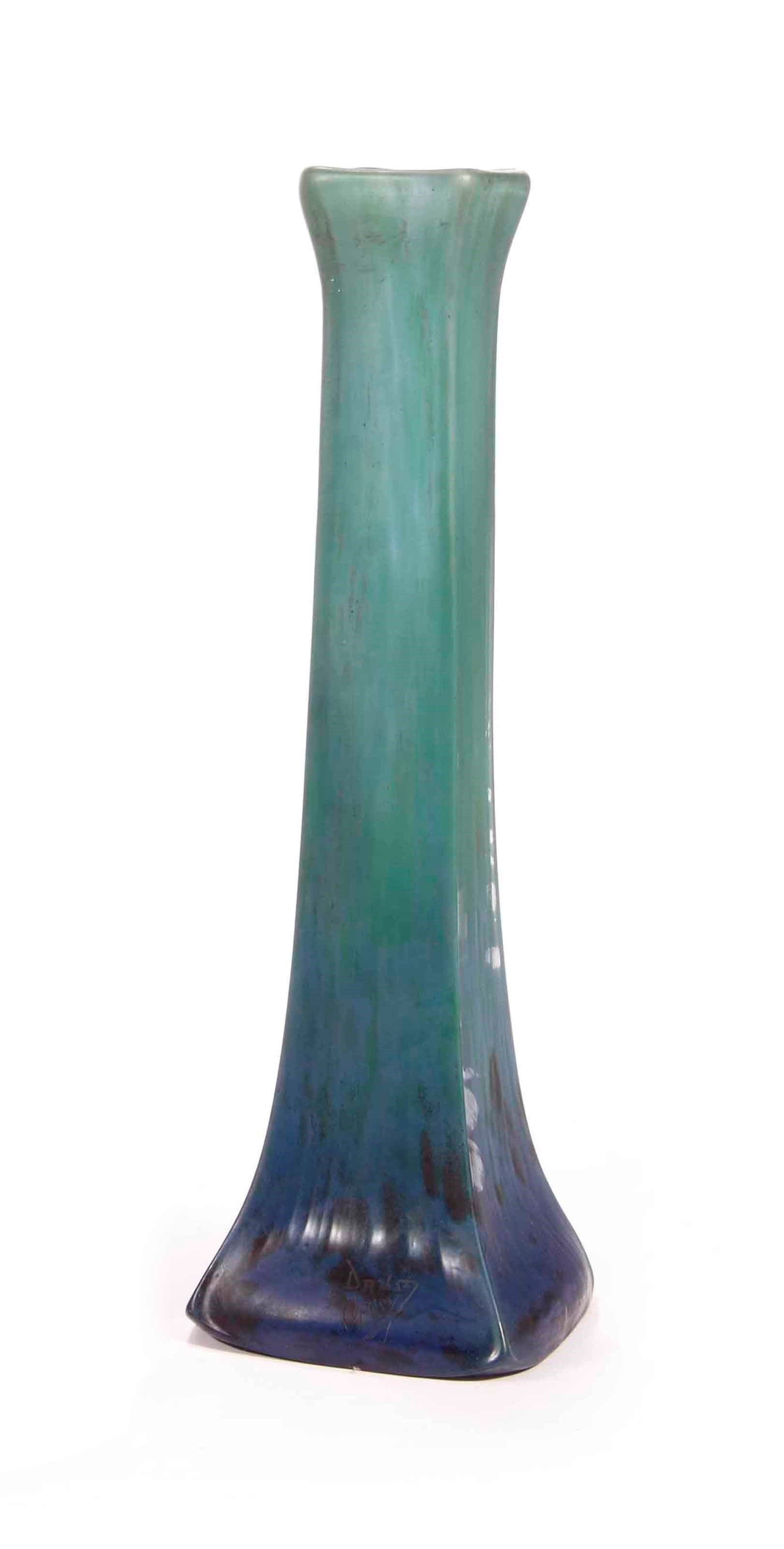 A large glass Daum vase