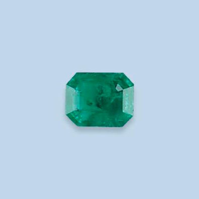 AN UNMOUNTED EMERALD