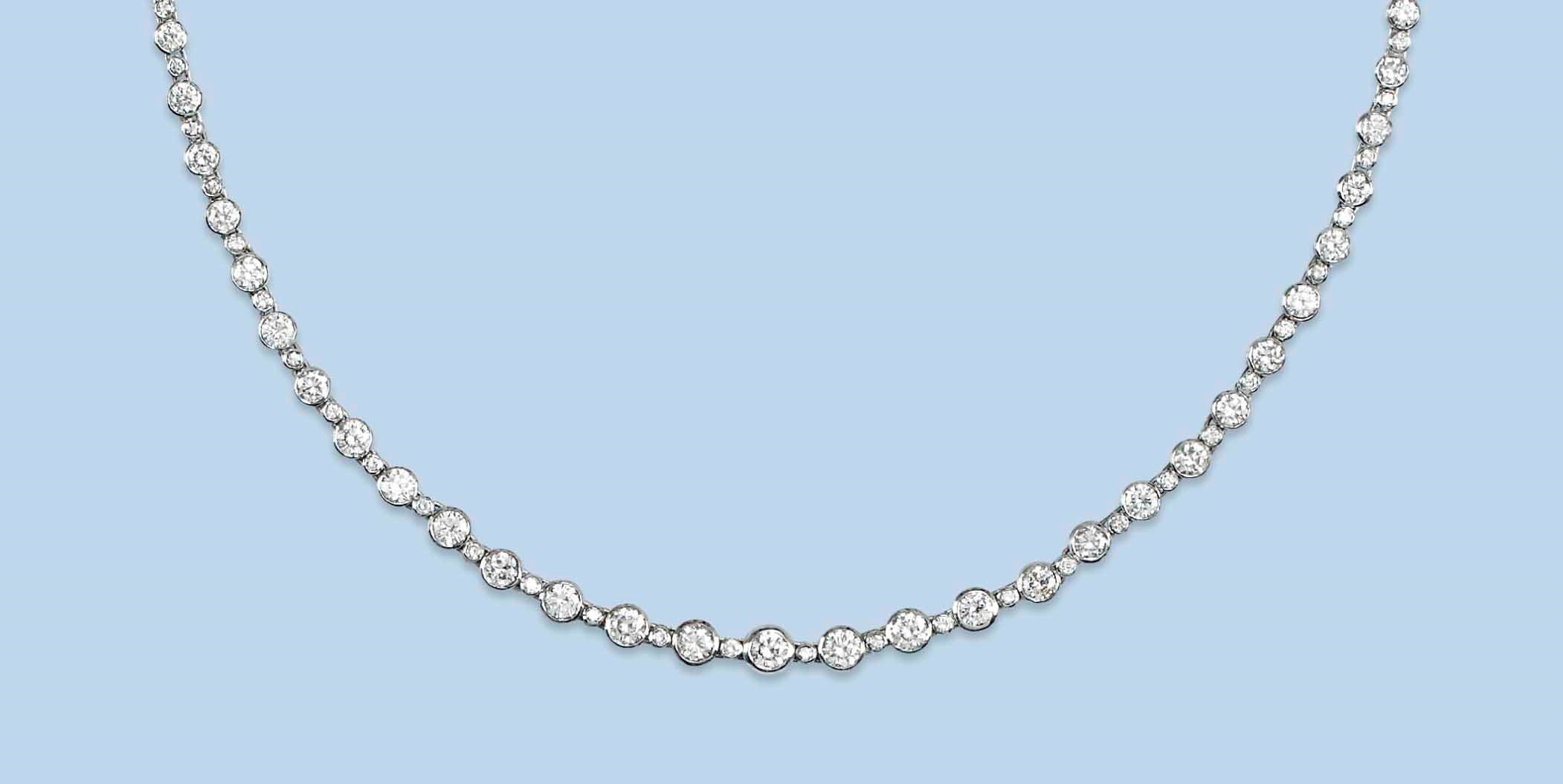 A DIAMOND RIVIÈRE NECKLACE