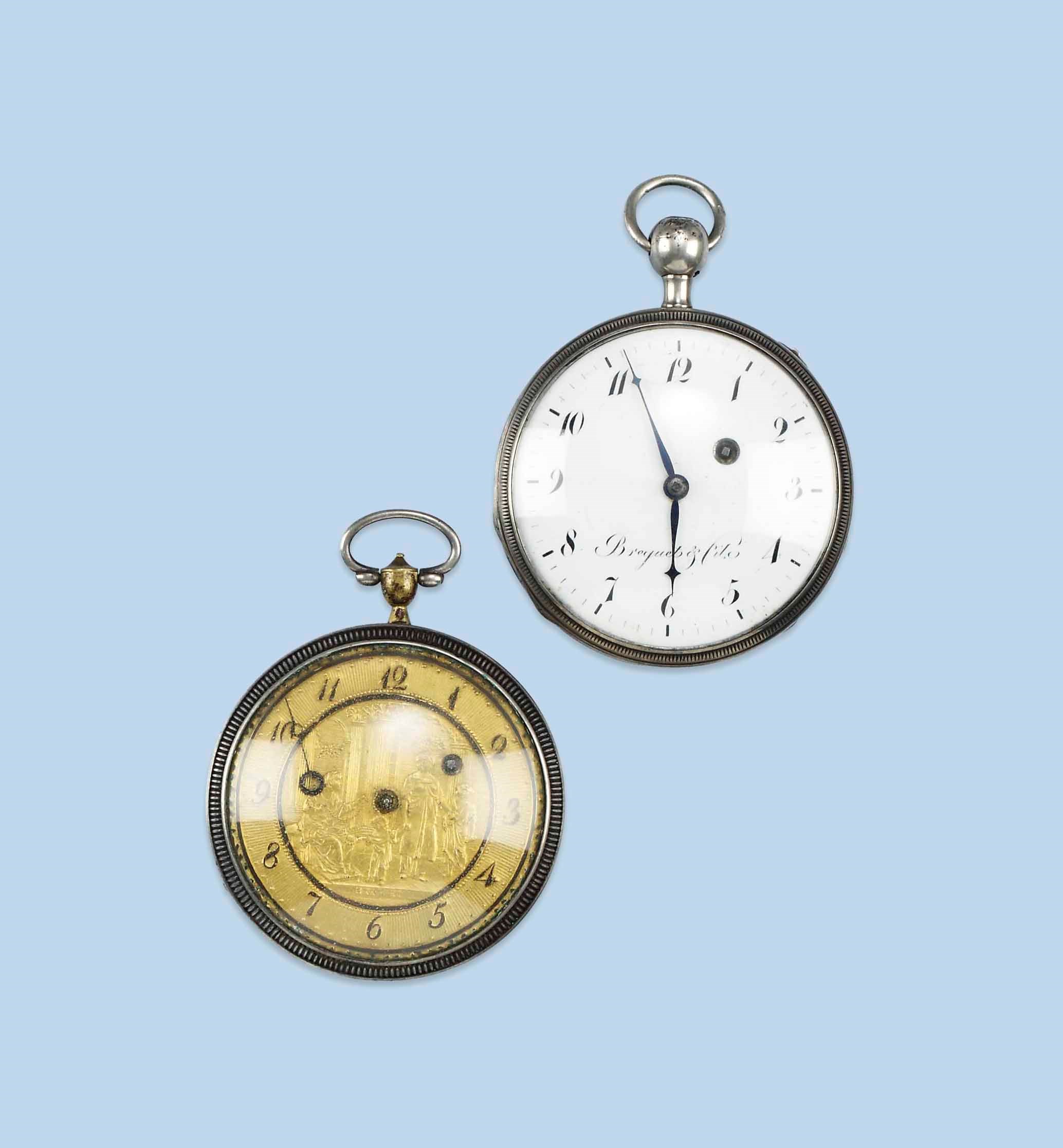 TWO ANTIQUE SILVER POCKETWATCHES