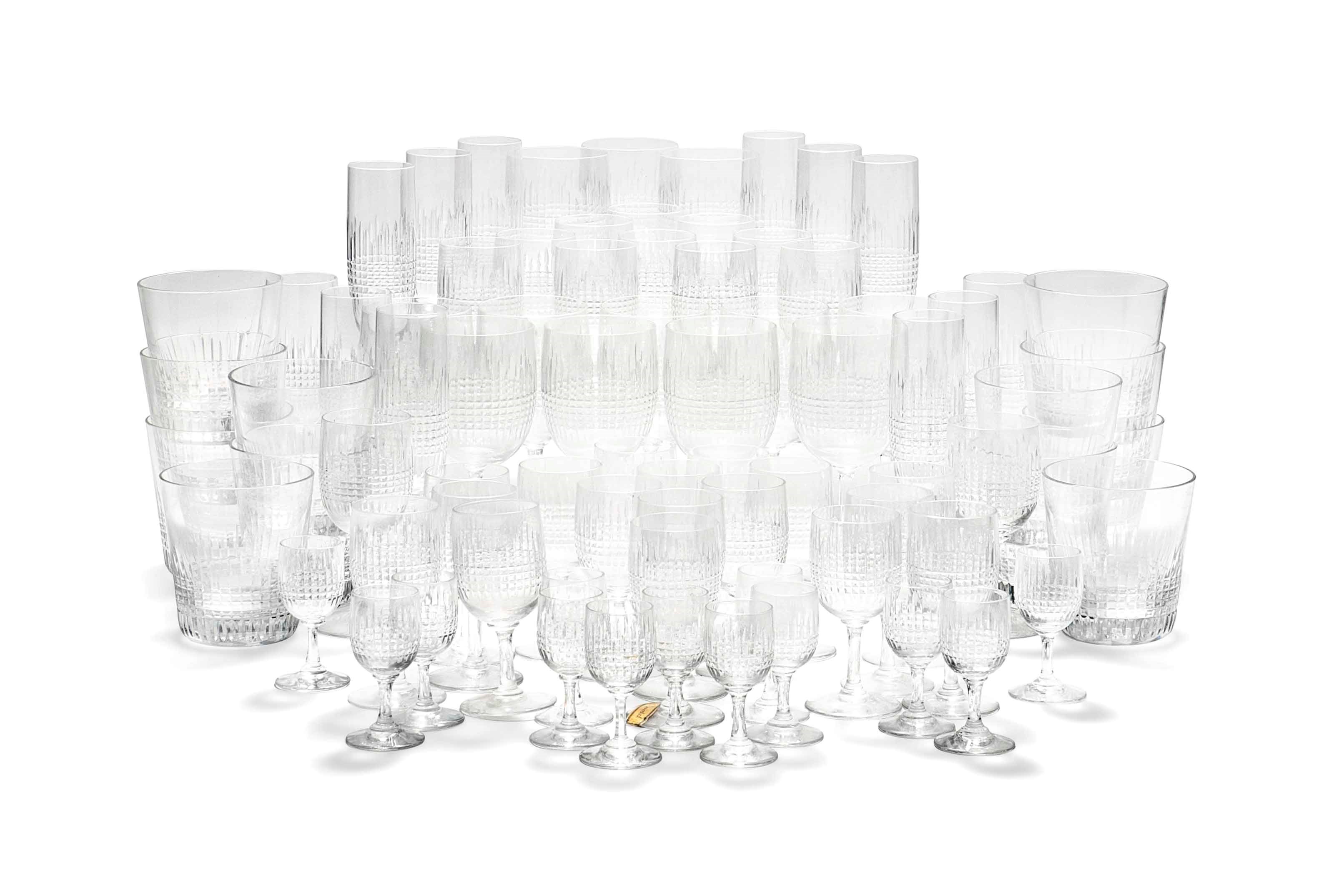A BACCARAT 'NANCY' PATTERN PART SUITE OF GLASSWARE