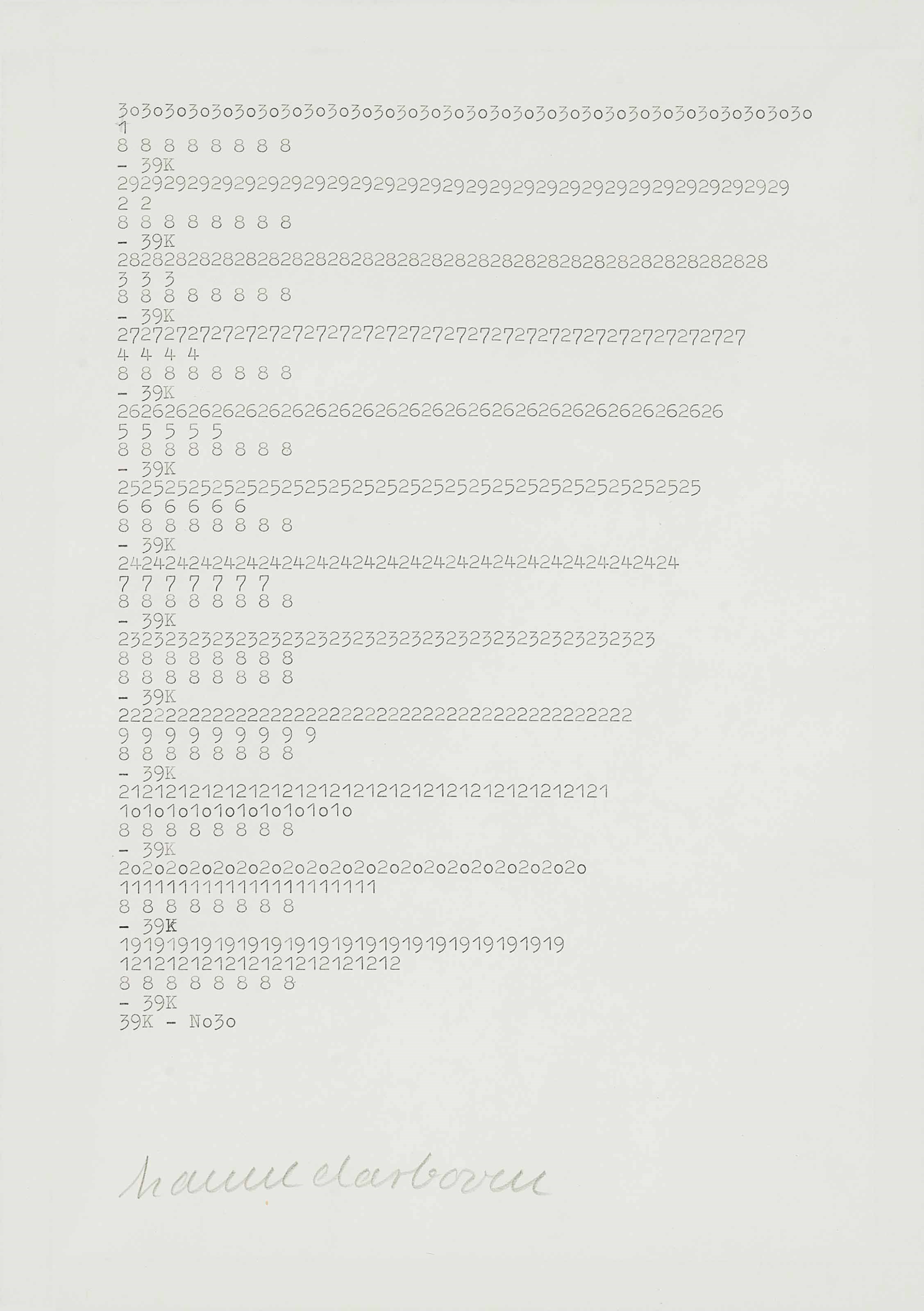 Hanne Darboven (1941-2009)