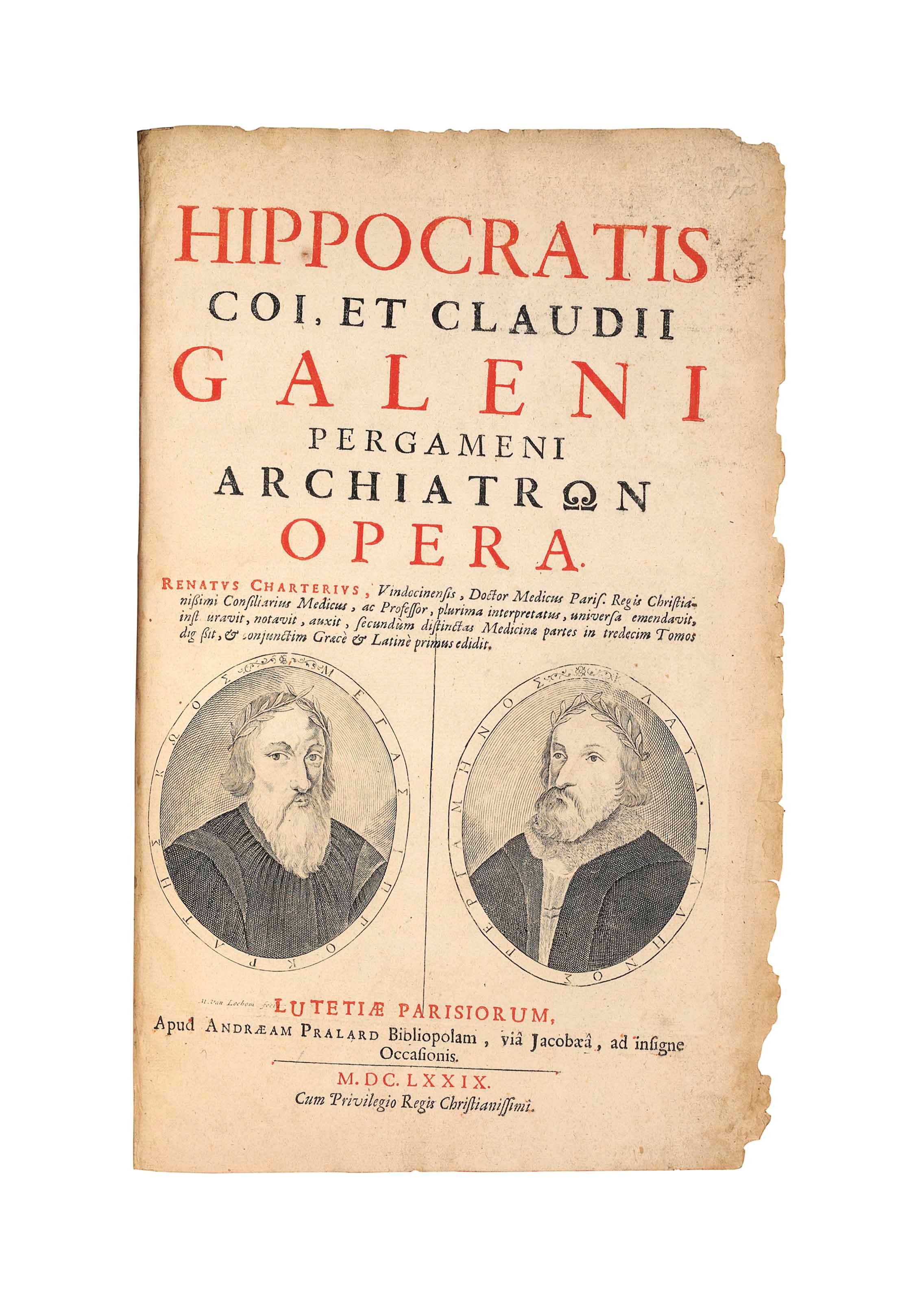 HIPPOCRATES (c.460 B.C.-c.370 B.C.) and CLADIUS GALENUS (c.130-c.210)