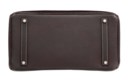 A CHOCOLATE BROWN LEATHER BIRKIN BAG