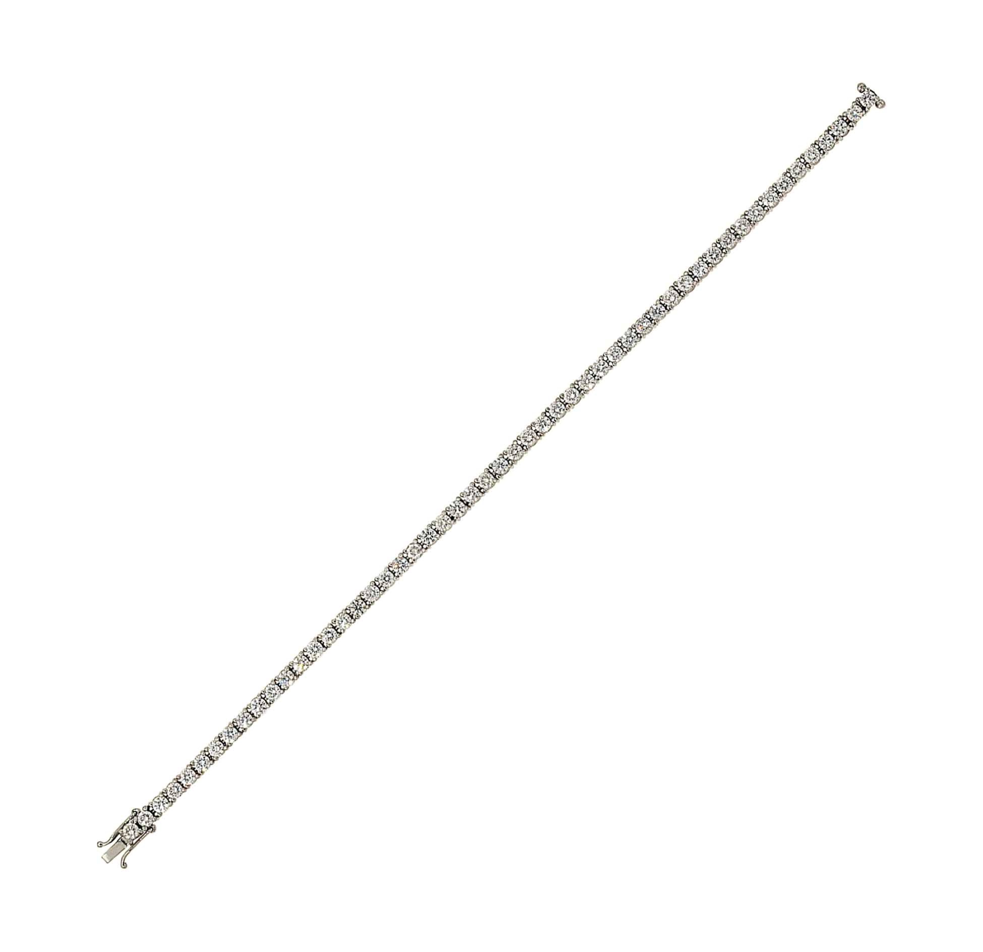 A diamond line bracelet