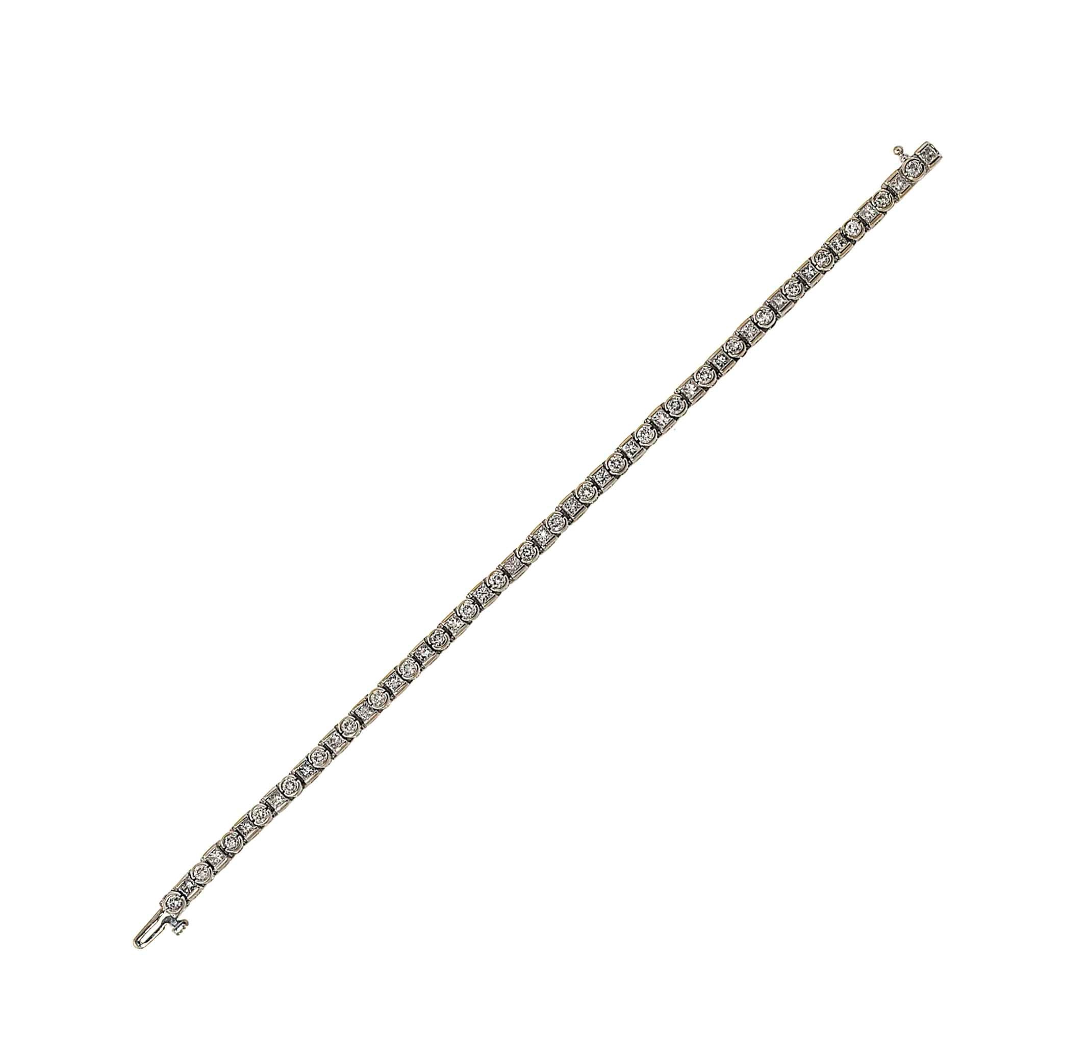 A diamond line bracelet