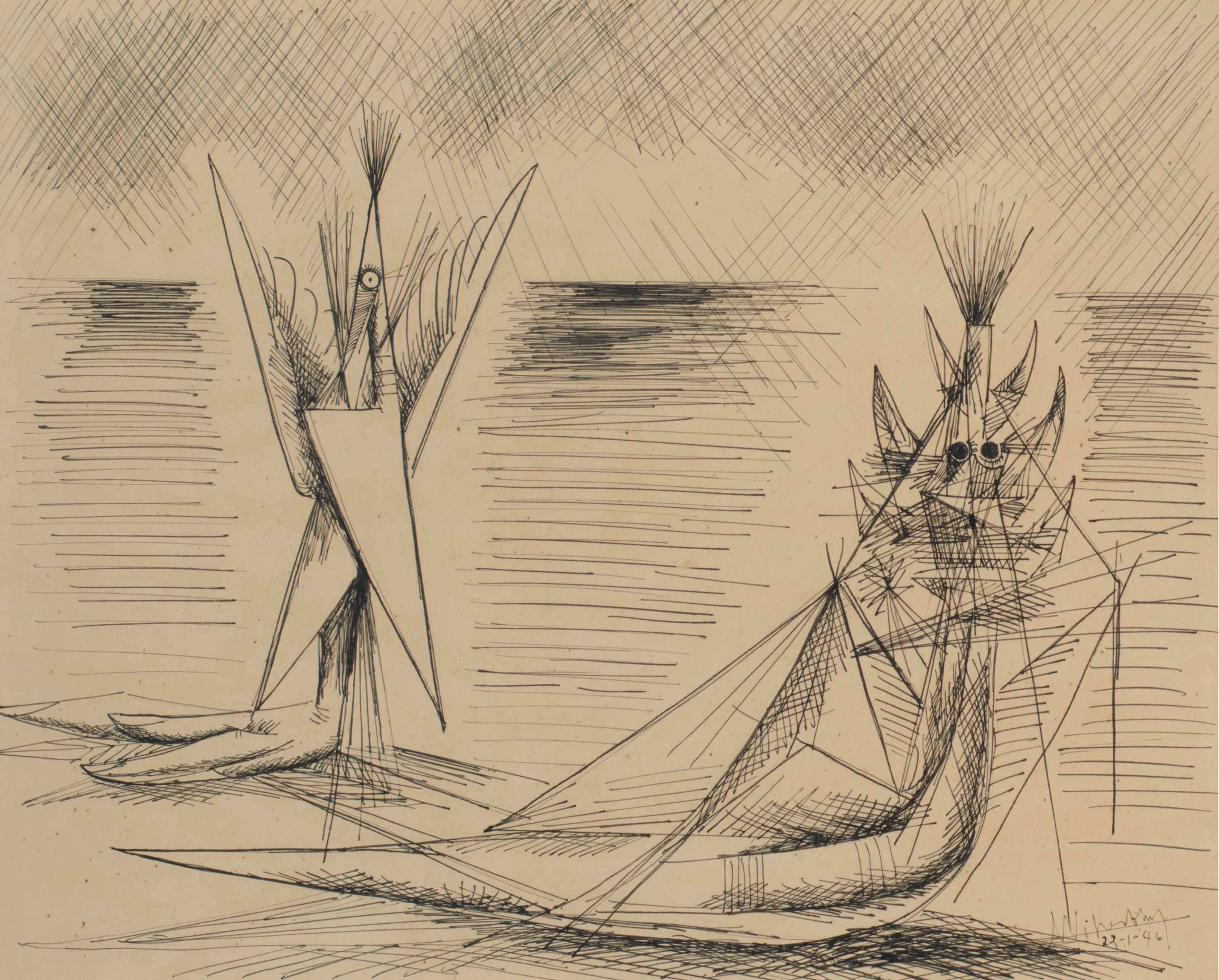 Wifredo Lam (Cuban 1902-1982)