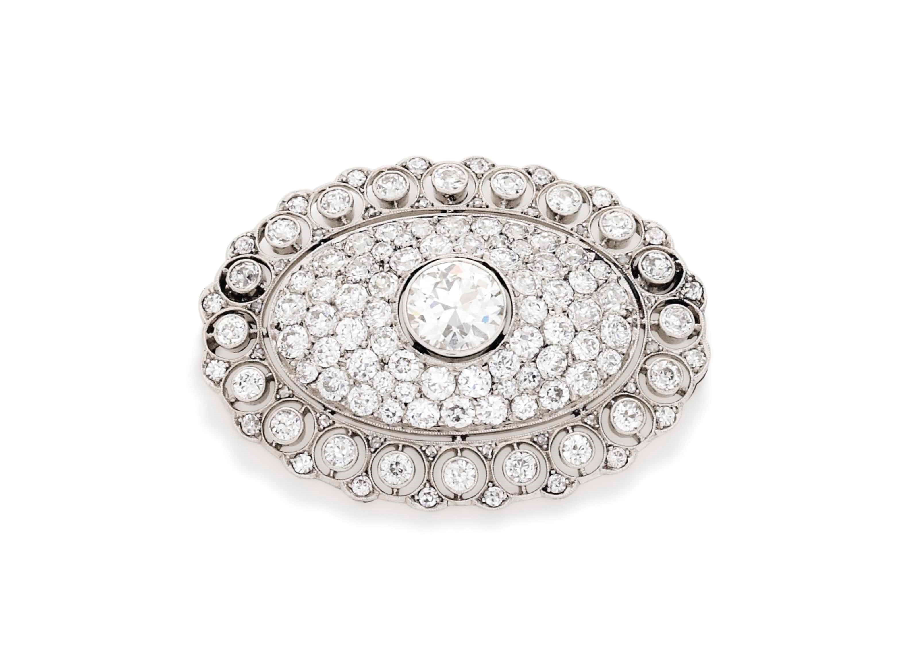 BROCHE DIAMANTS