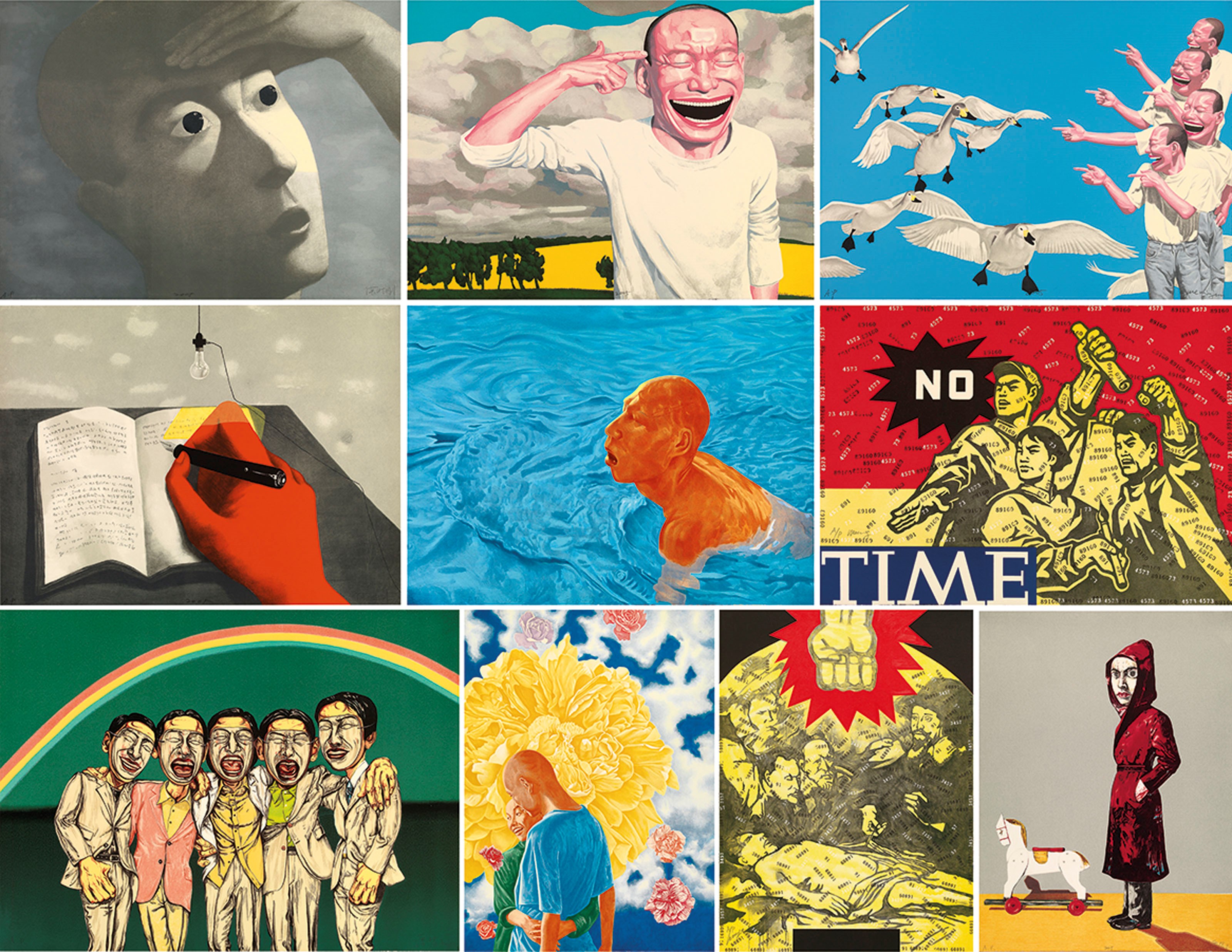 Zhang Xiaogang (b. 1958)WANG GUANGYI, FANG LIJUN, YUE MINJUN, WANG GUANGYI, FANG LIJUN, YUE MINJUN, ZENG FANZHI