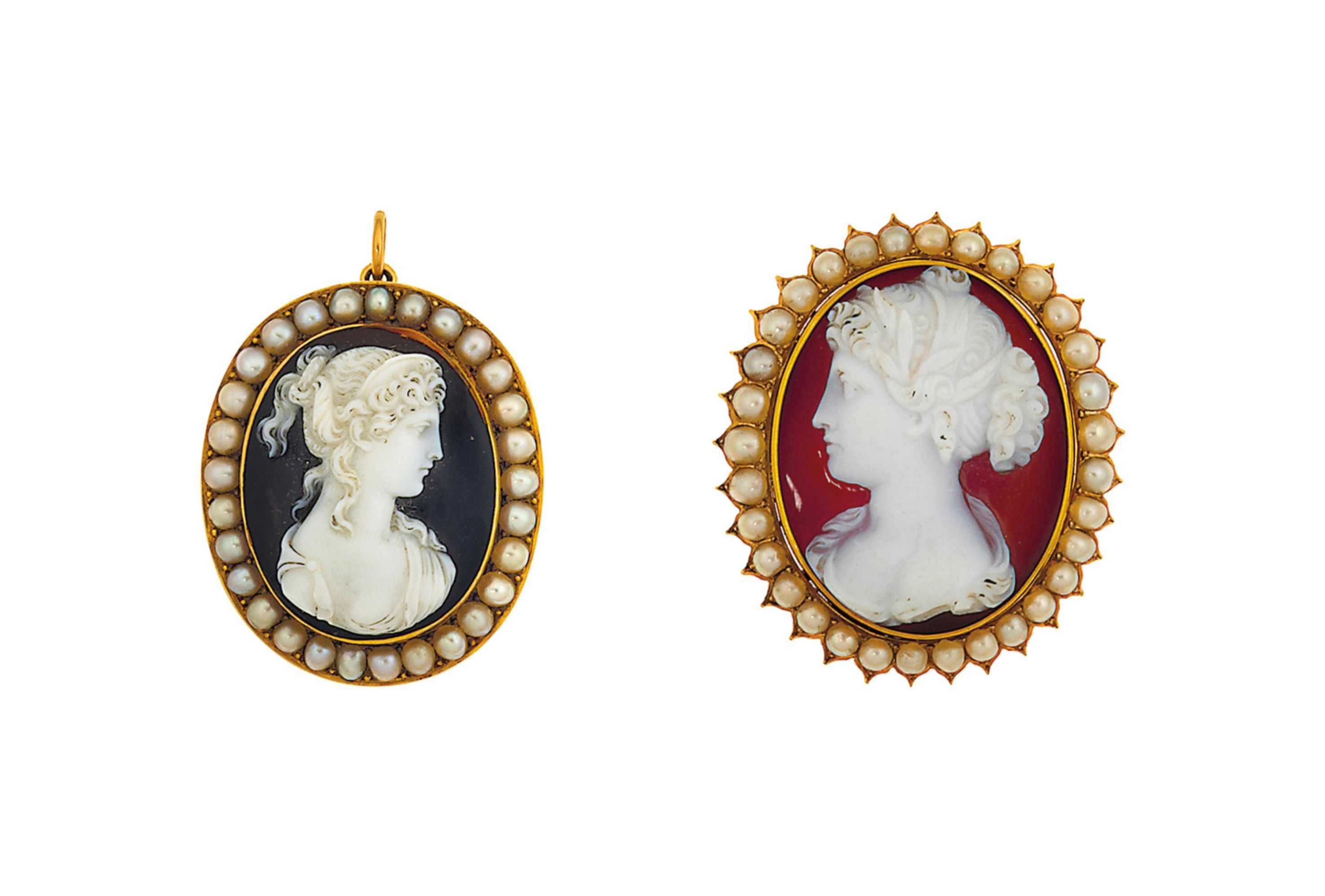 Four 19th century brooches