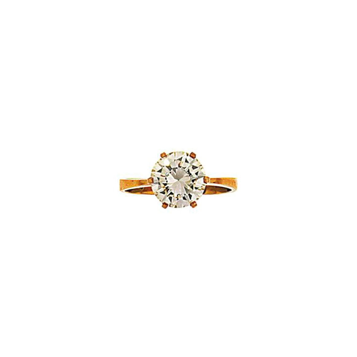 A diamond single stone ring
