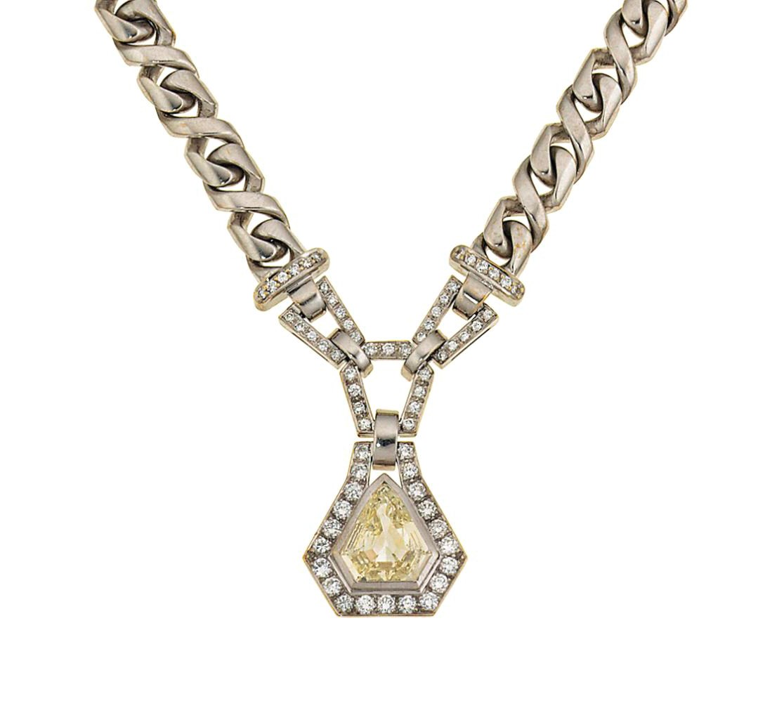 A diamond necklace