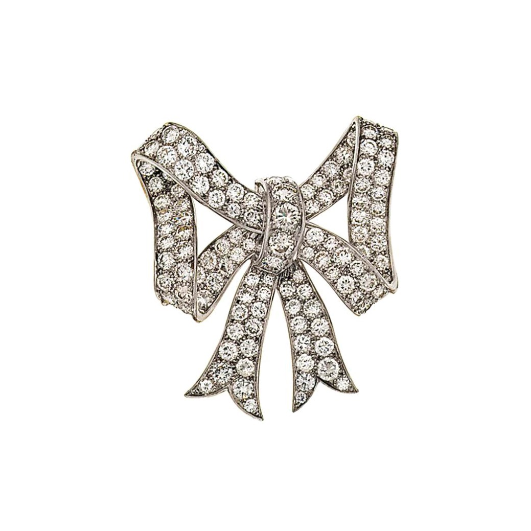 A diamond brooch