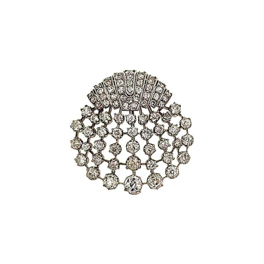 A diamond brooch
