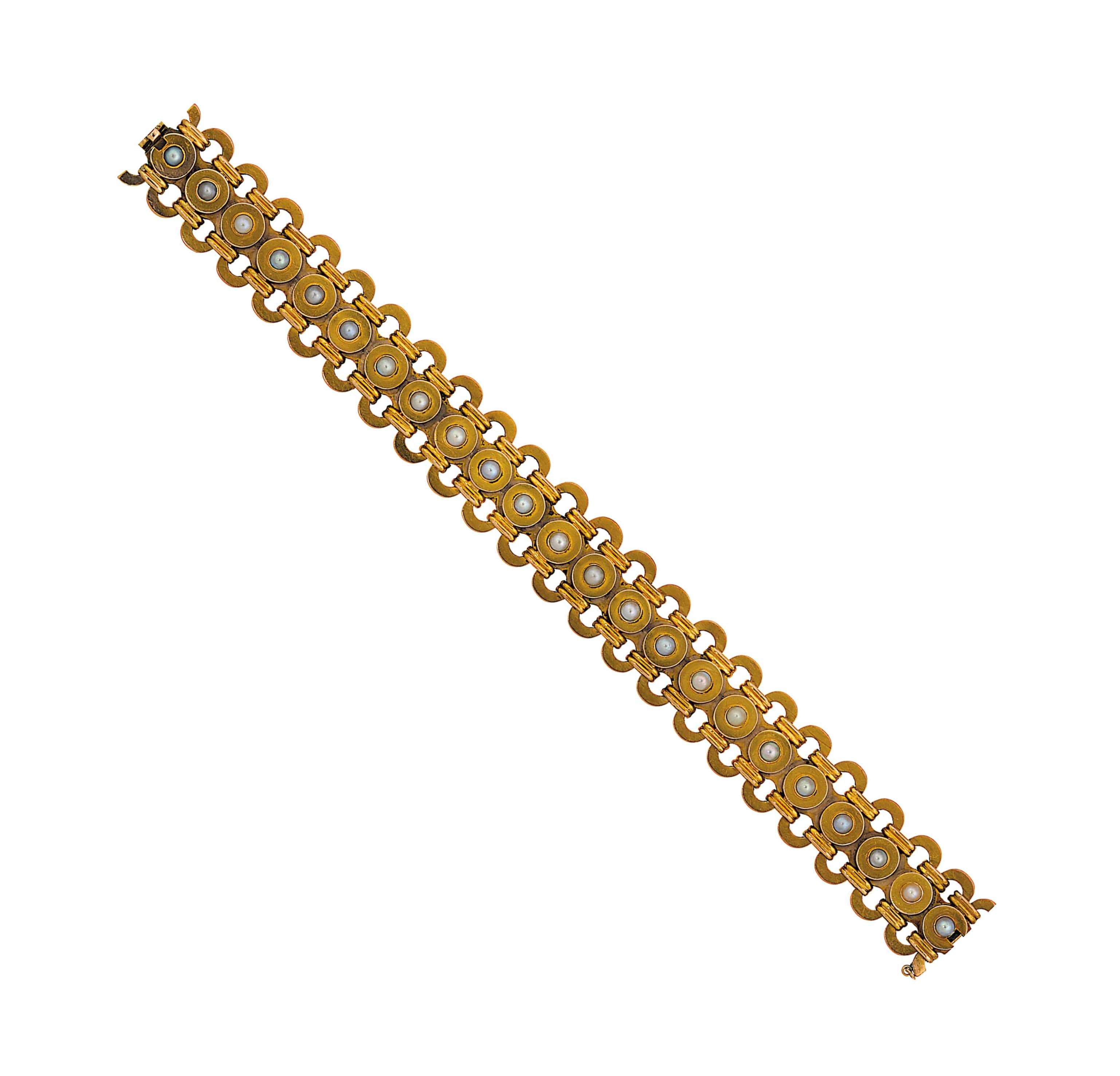 A 19th century fancy-link bracelet