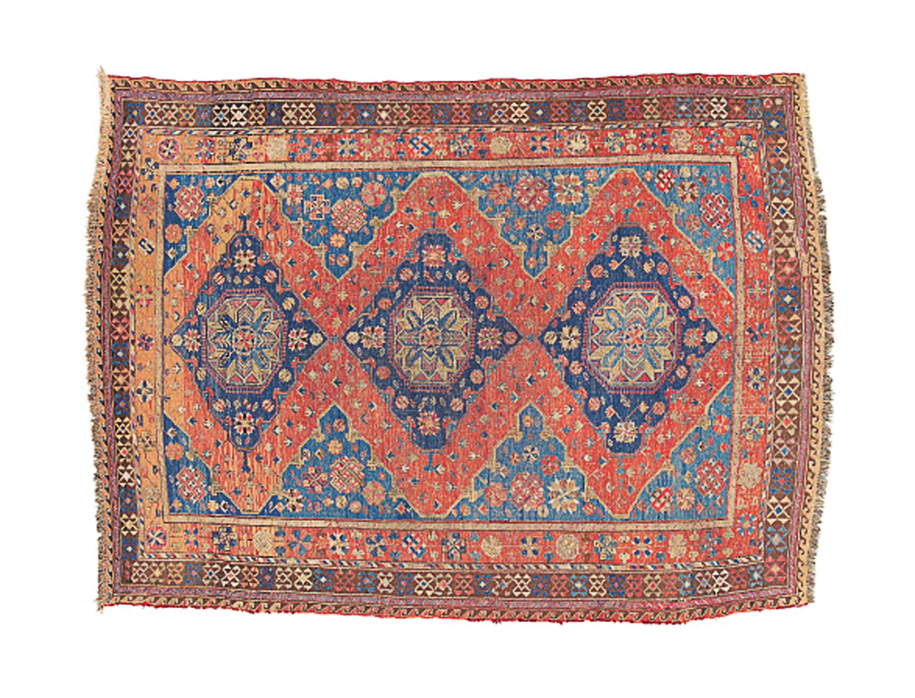 An antique Soumac carpet