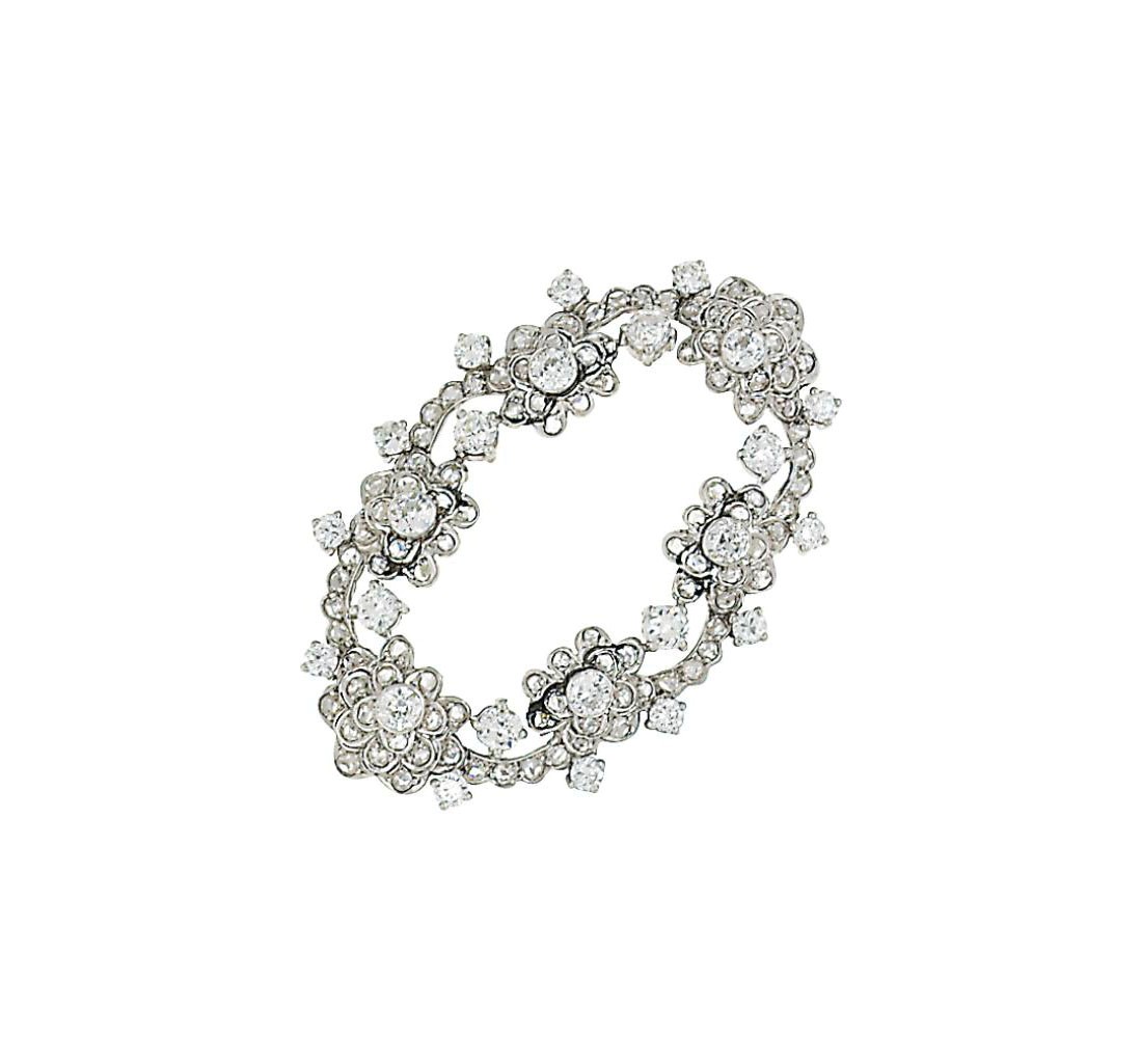 A diamond brooch