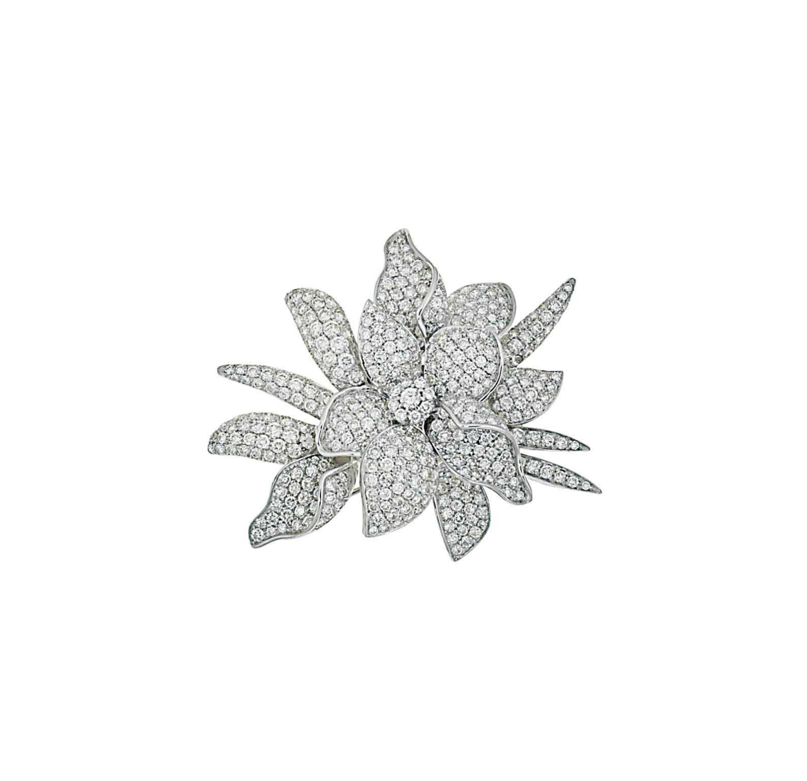 A diamond brooch