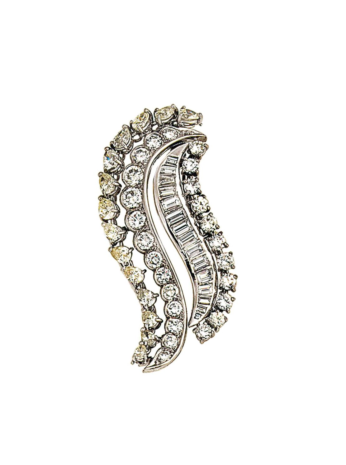A diamond brooch