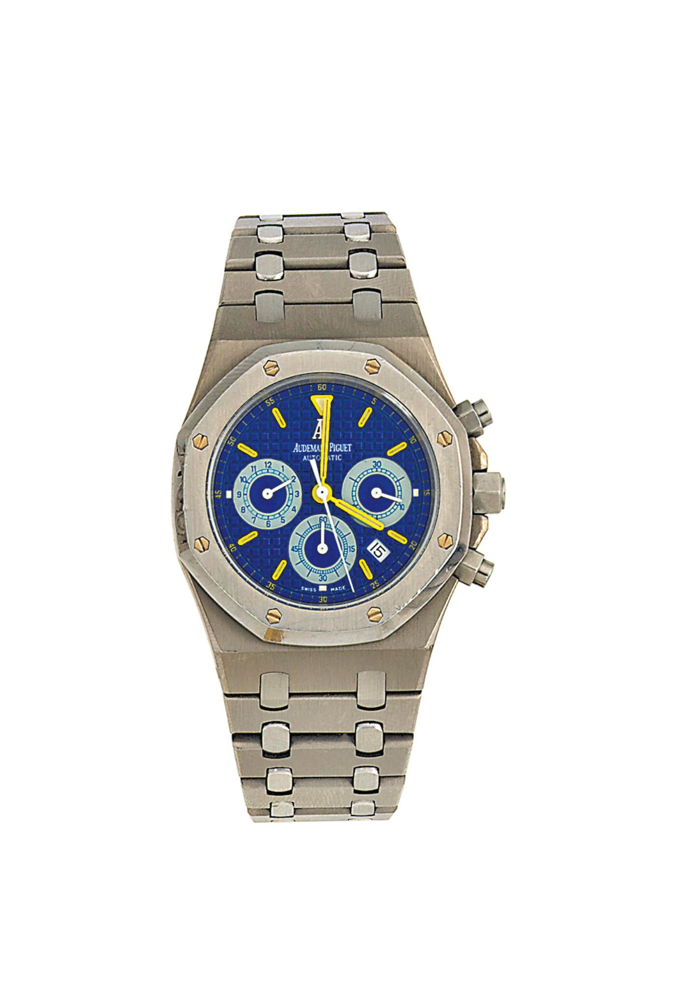 A titanium limited edition 'Be hAPpy' City of Sails Royal Oak automatic wristwatch, by Audemars Piguet