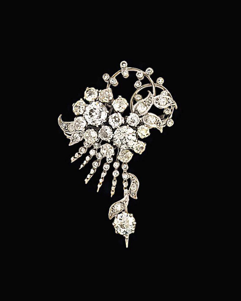 A diamond brooch
