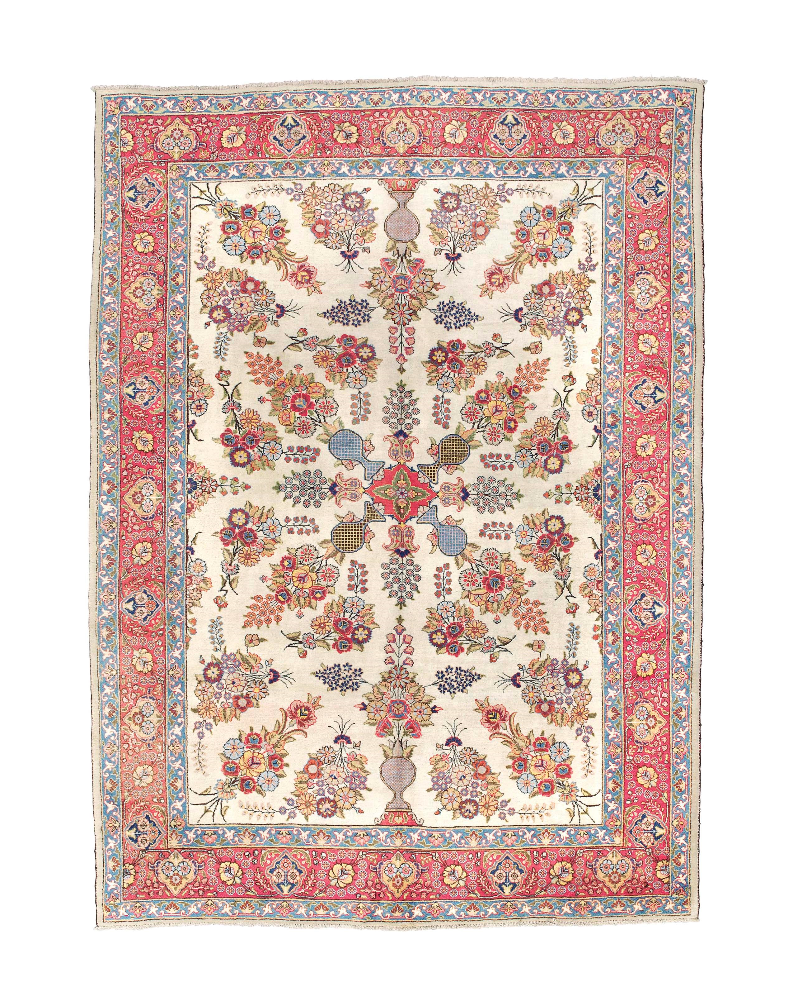 An unusual Tabriz carpet