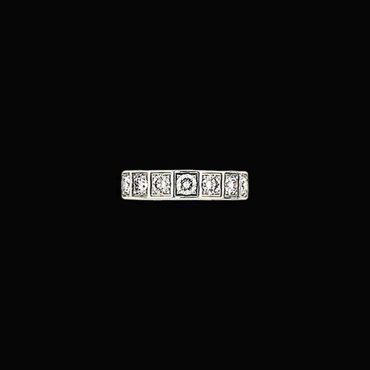 A diamond-set 'Tectonique' ring, by Cartier