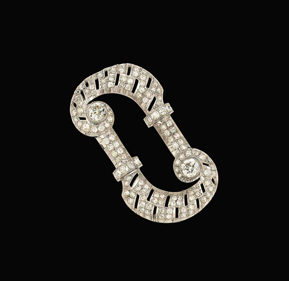 A diamond brooch