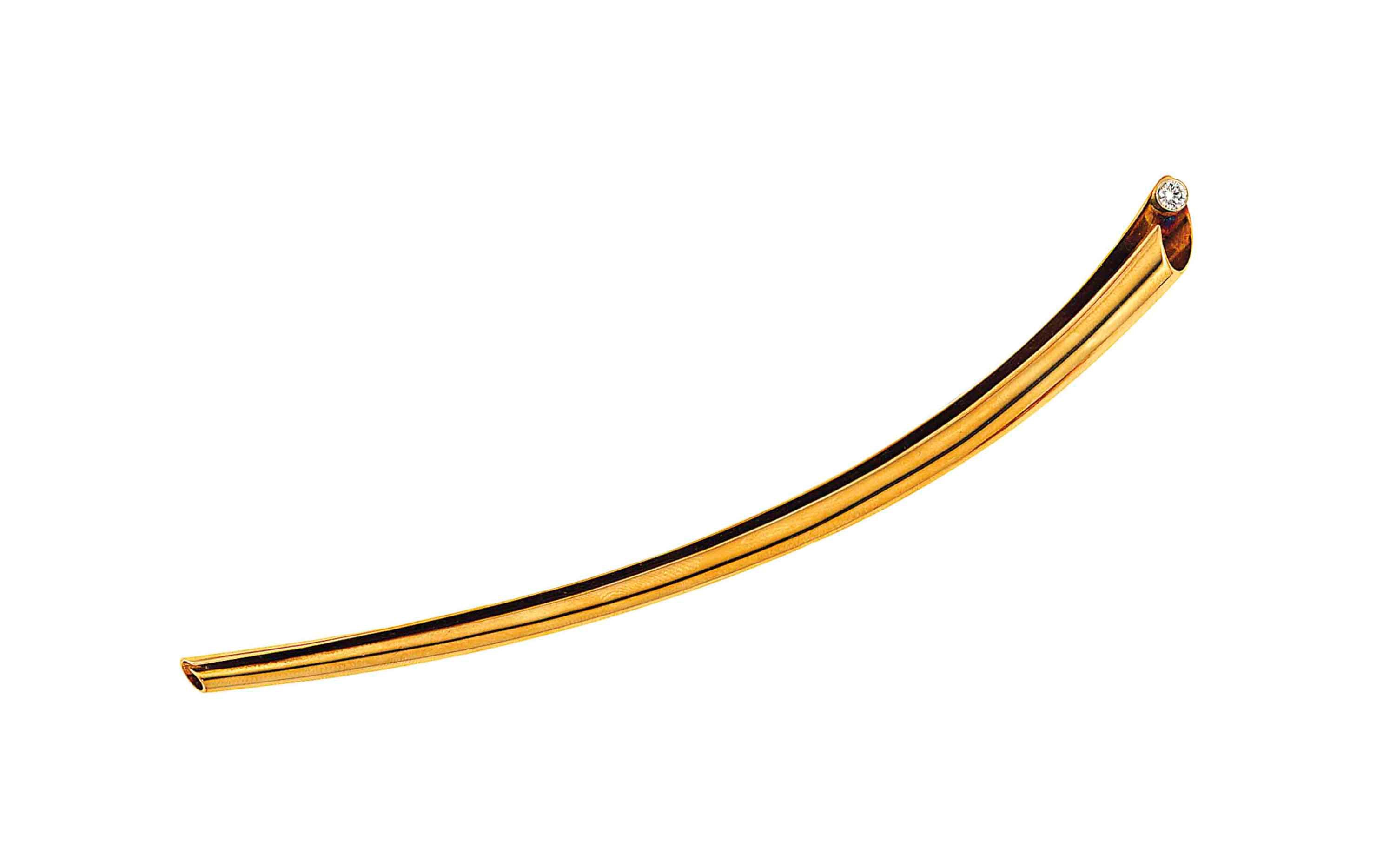 A diamond-set brooch