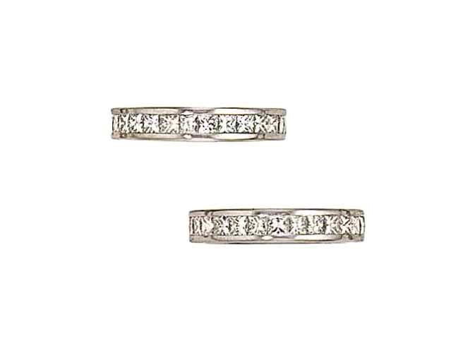 Two diamond eternity rings