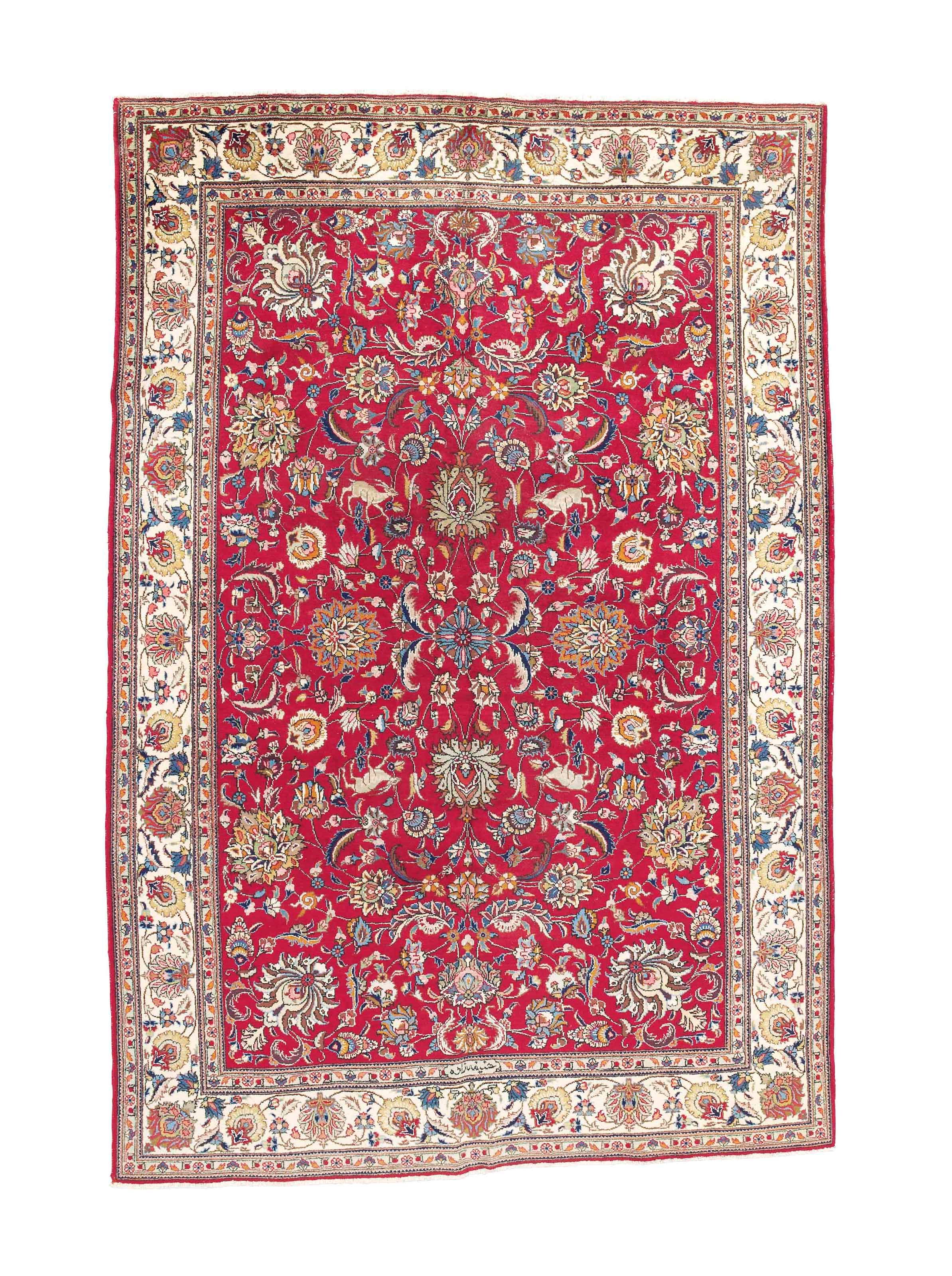 A Tabriz carpet