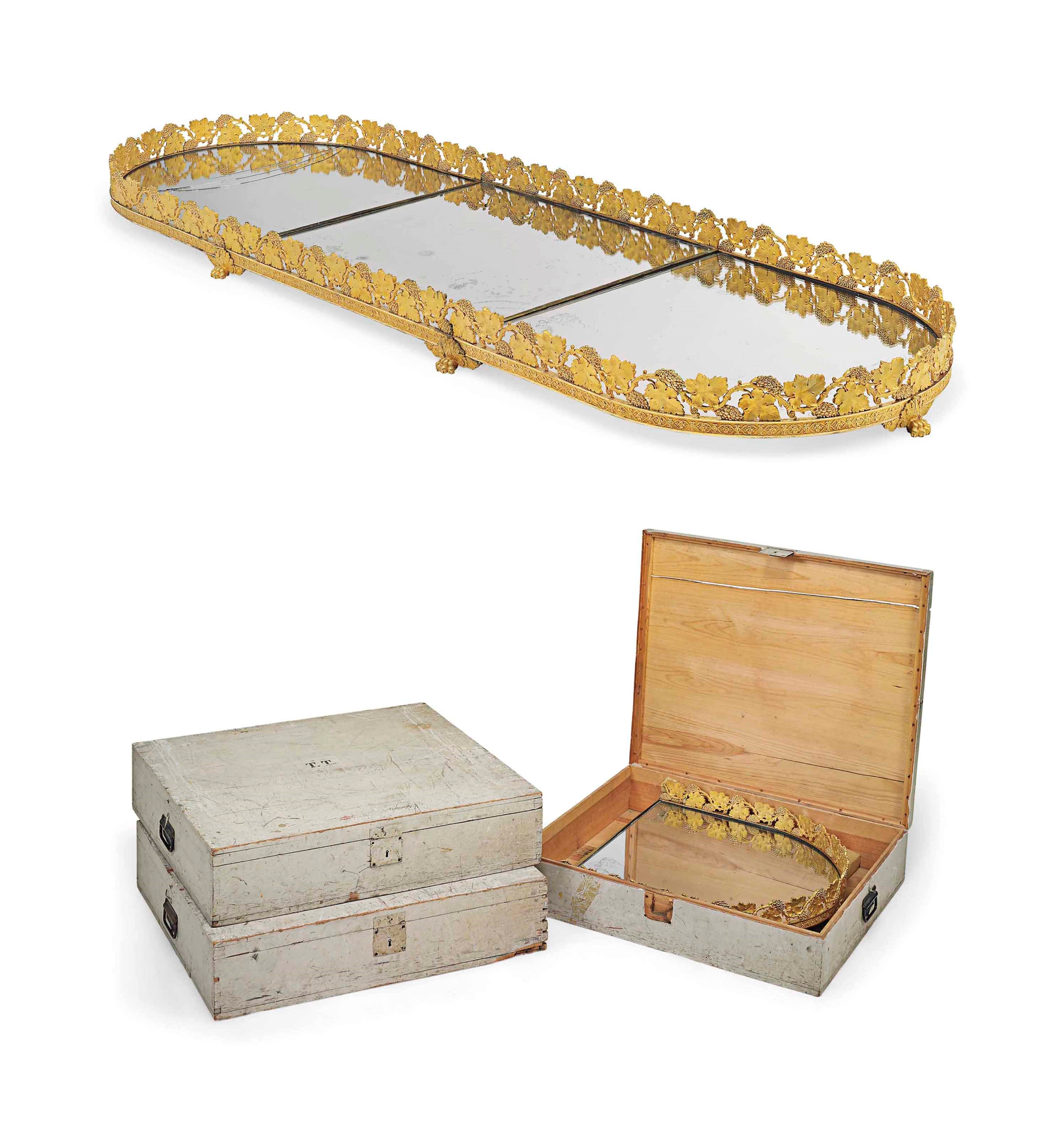 A CHARLES X ORMOLU SURTOUT-DE-TABLE