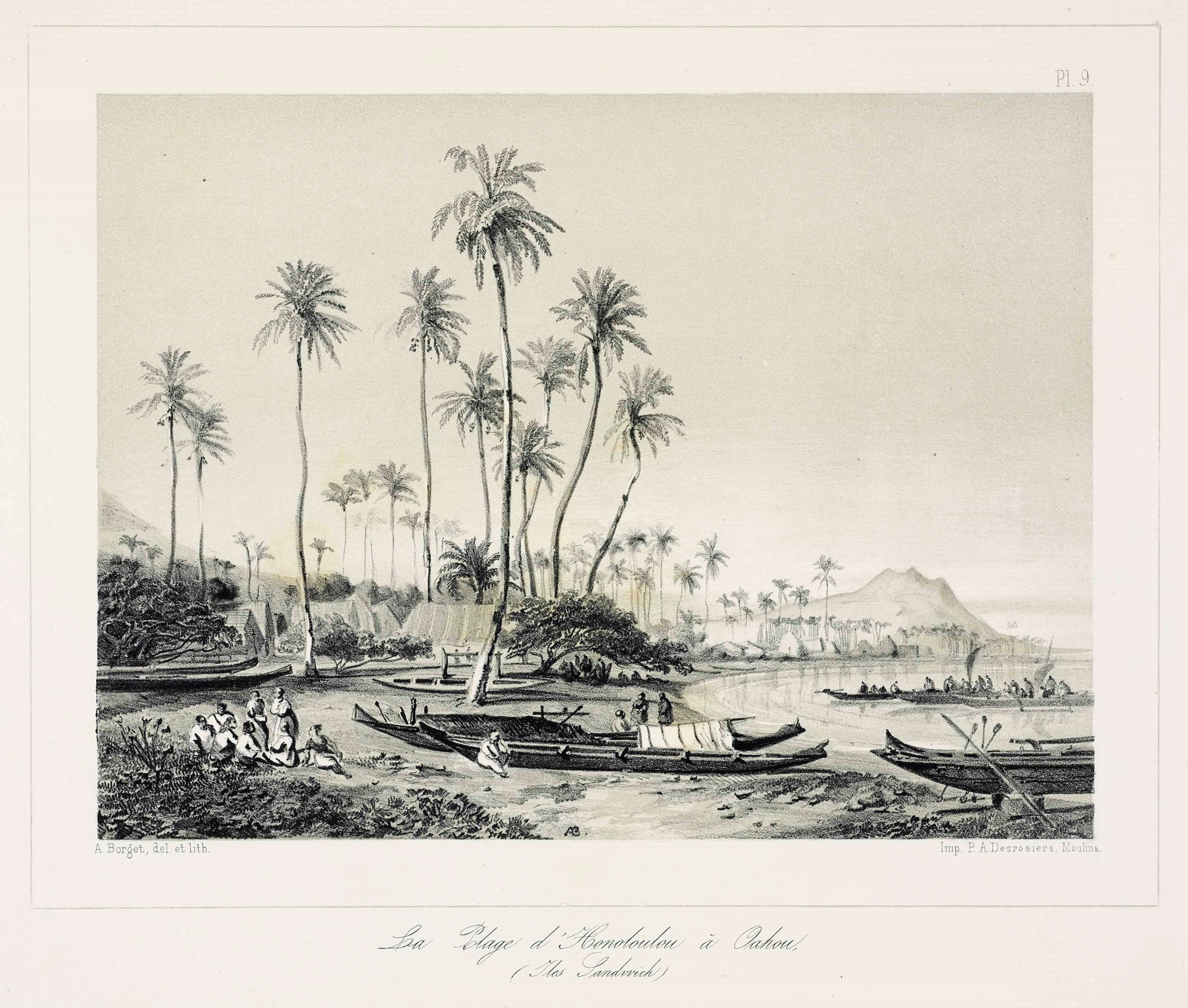 AUGUST BORGET (1808-1877)