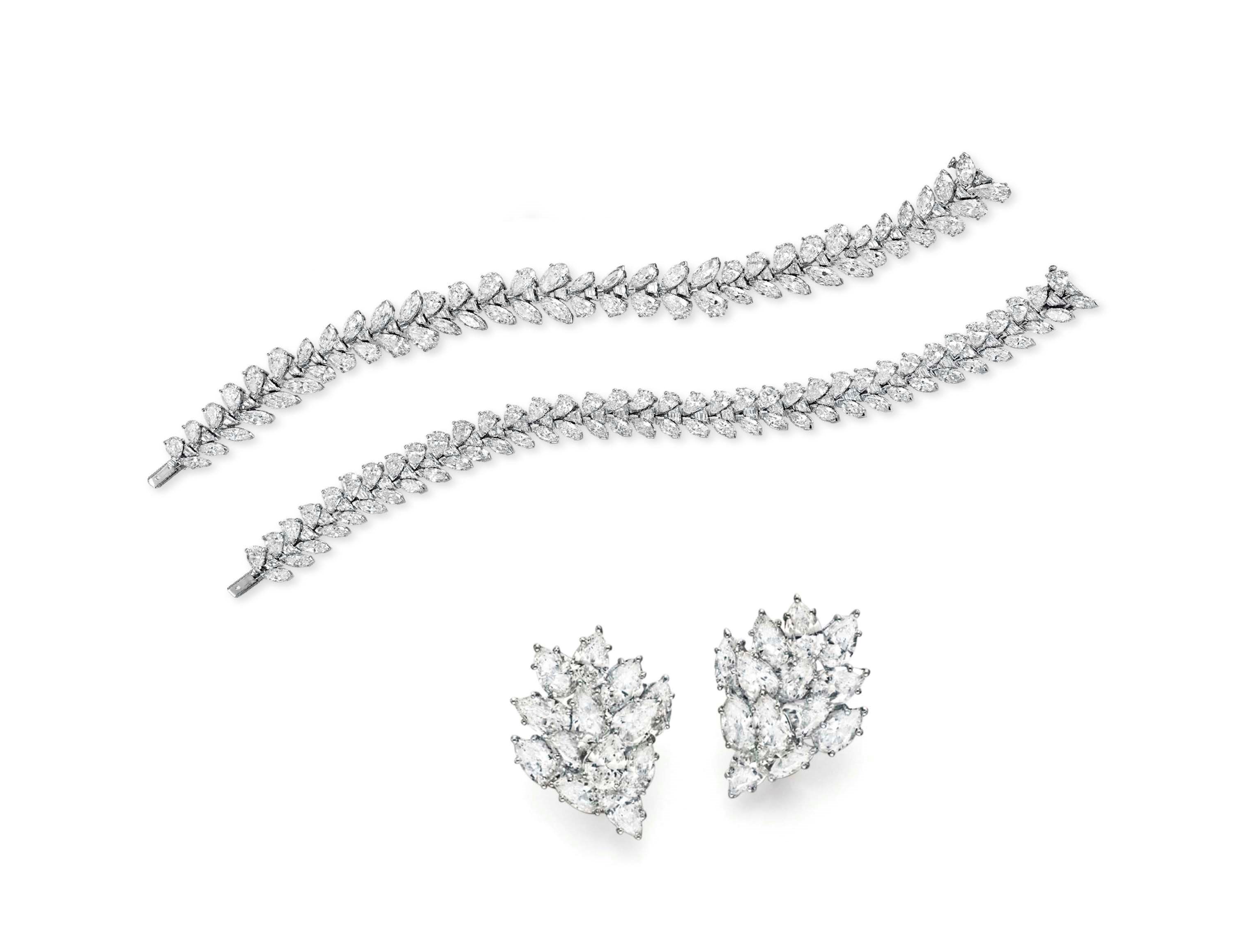 TWO DIAMOND BRACELETS