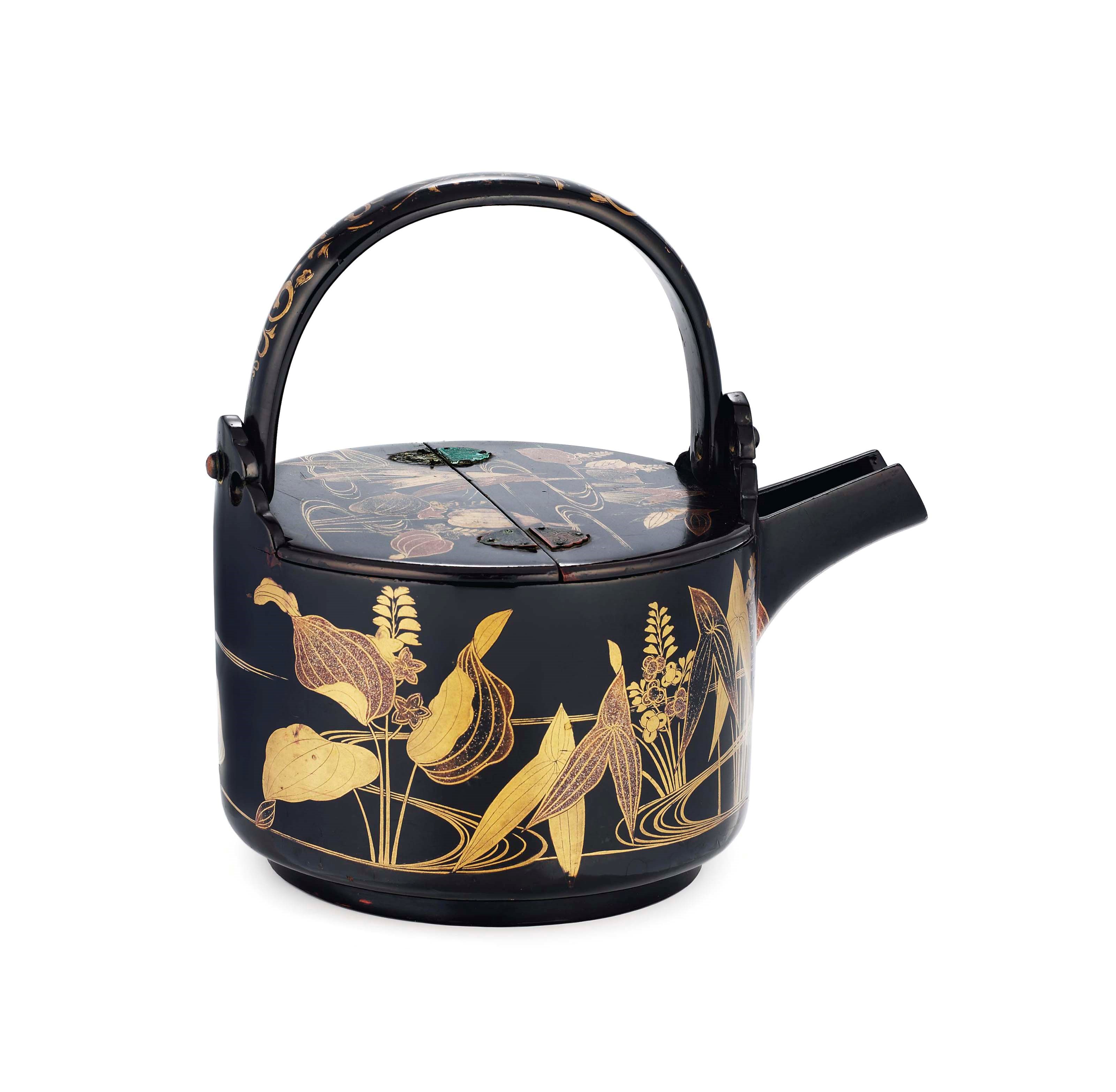 A Lacquer Yuto [Hot Water Pot]