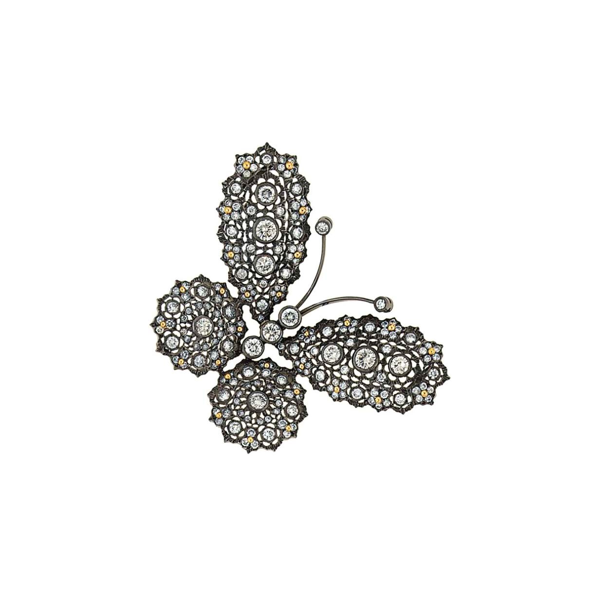 A diamond brooch