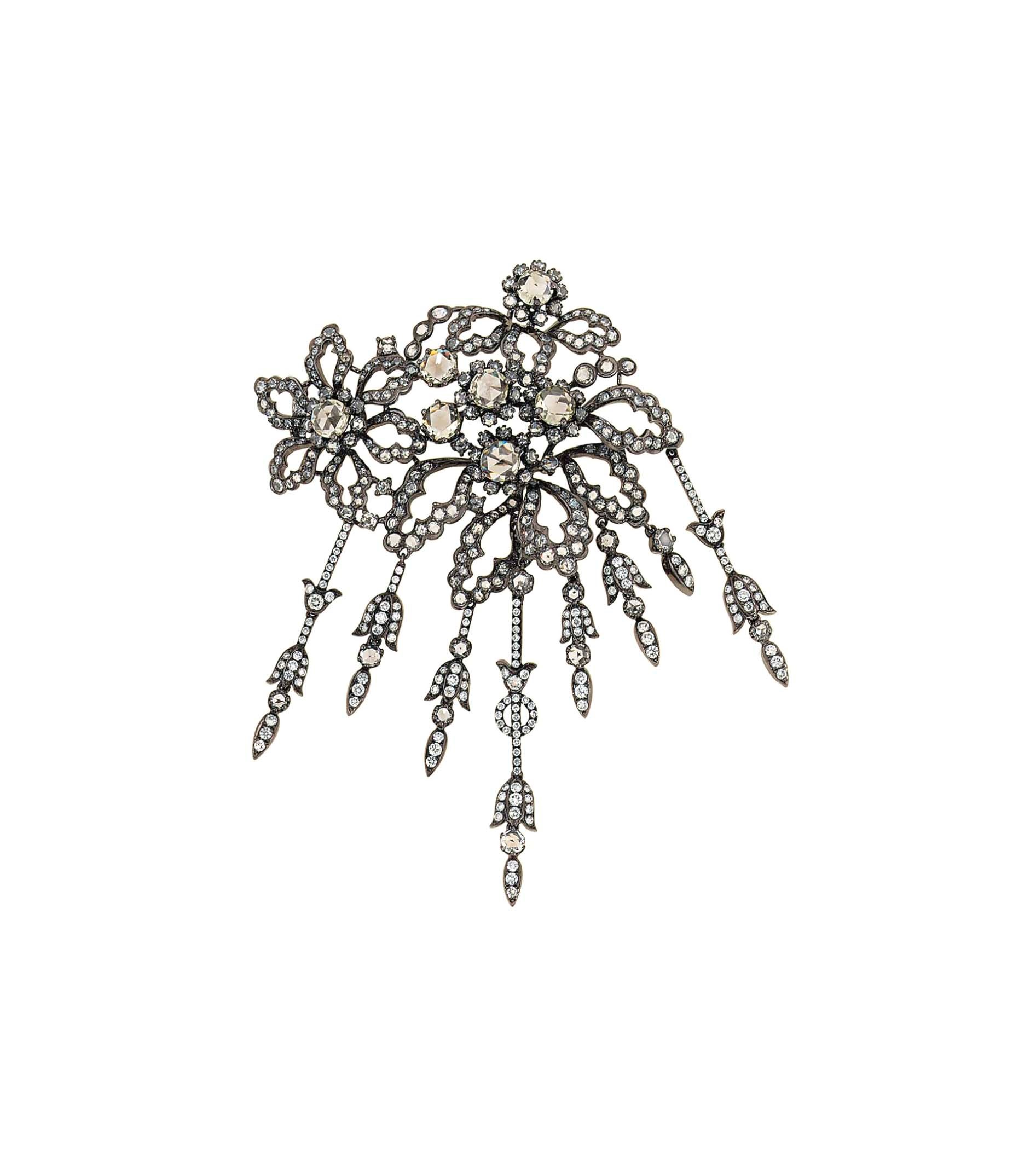 A diamond brooch