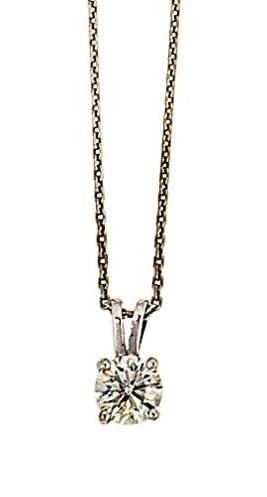 A diamond pendant necklace
