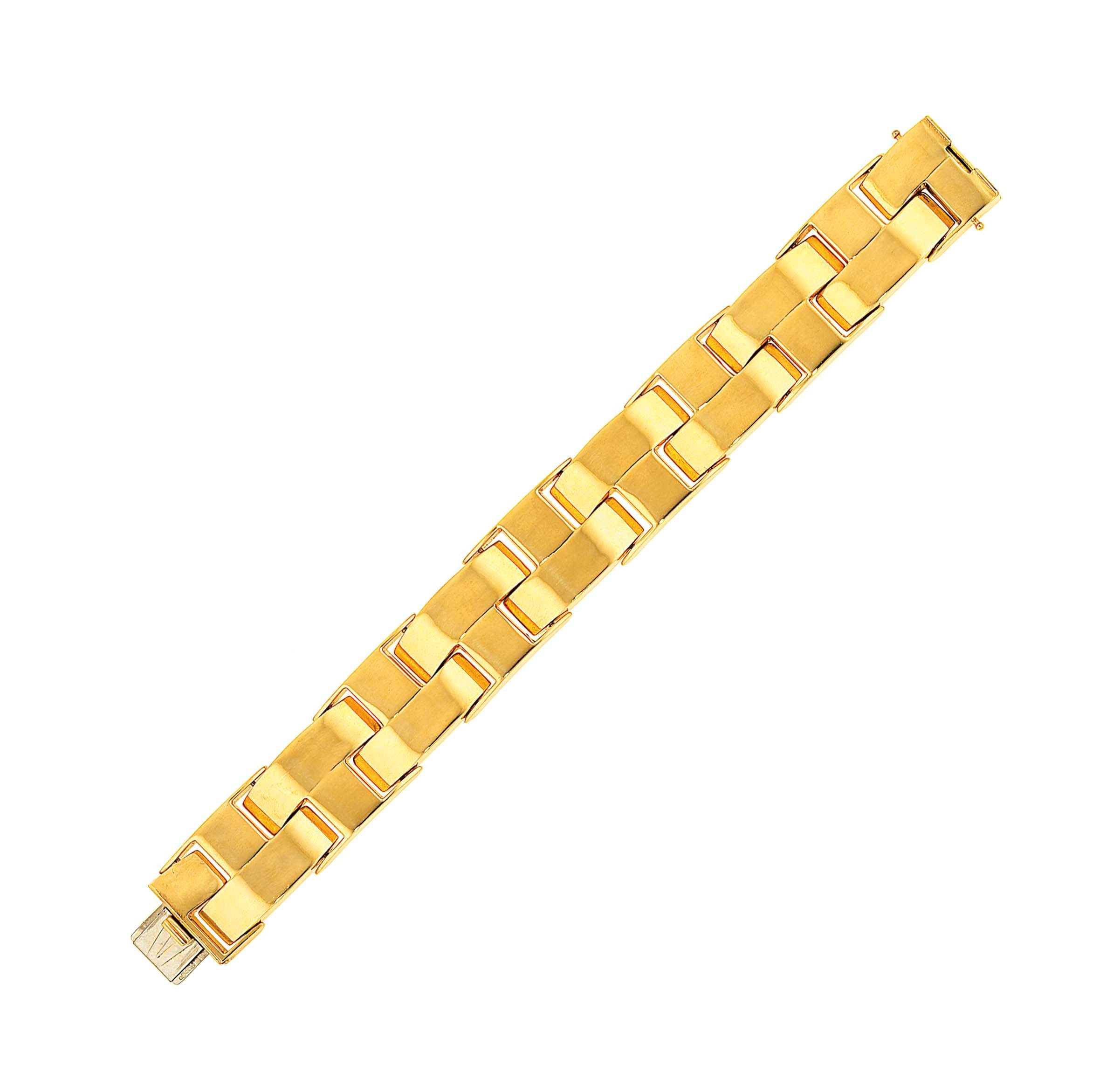 An 18ct gold bracelet