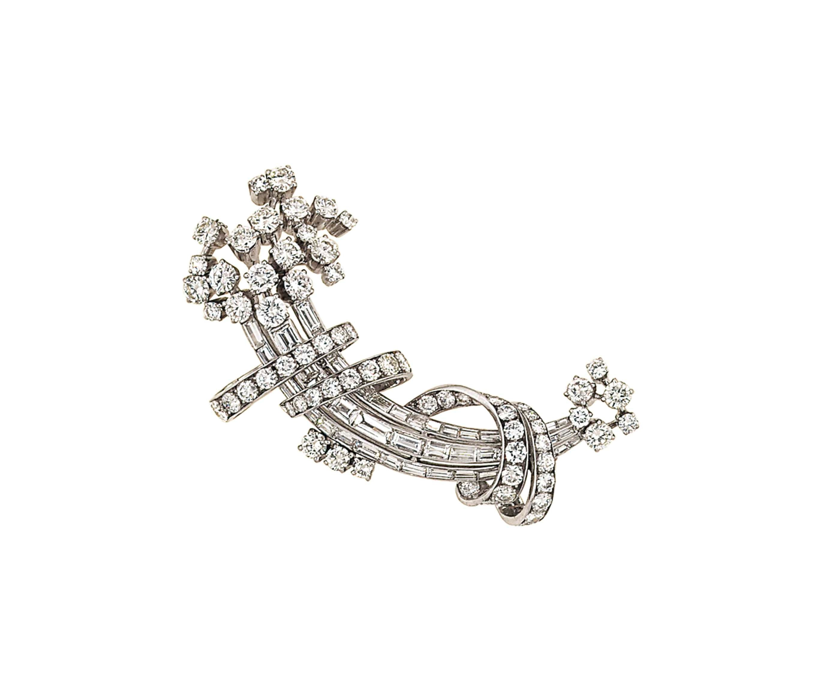 A diamond brooch