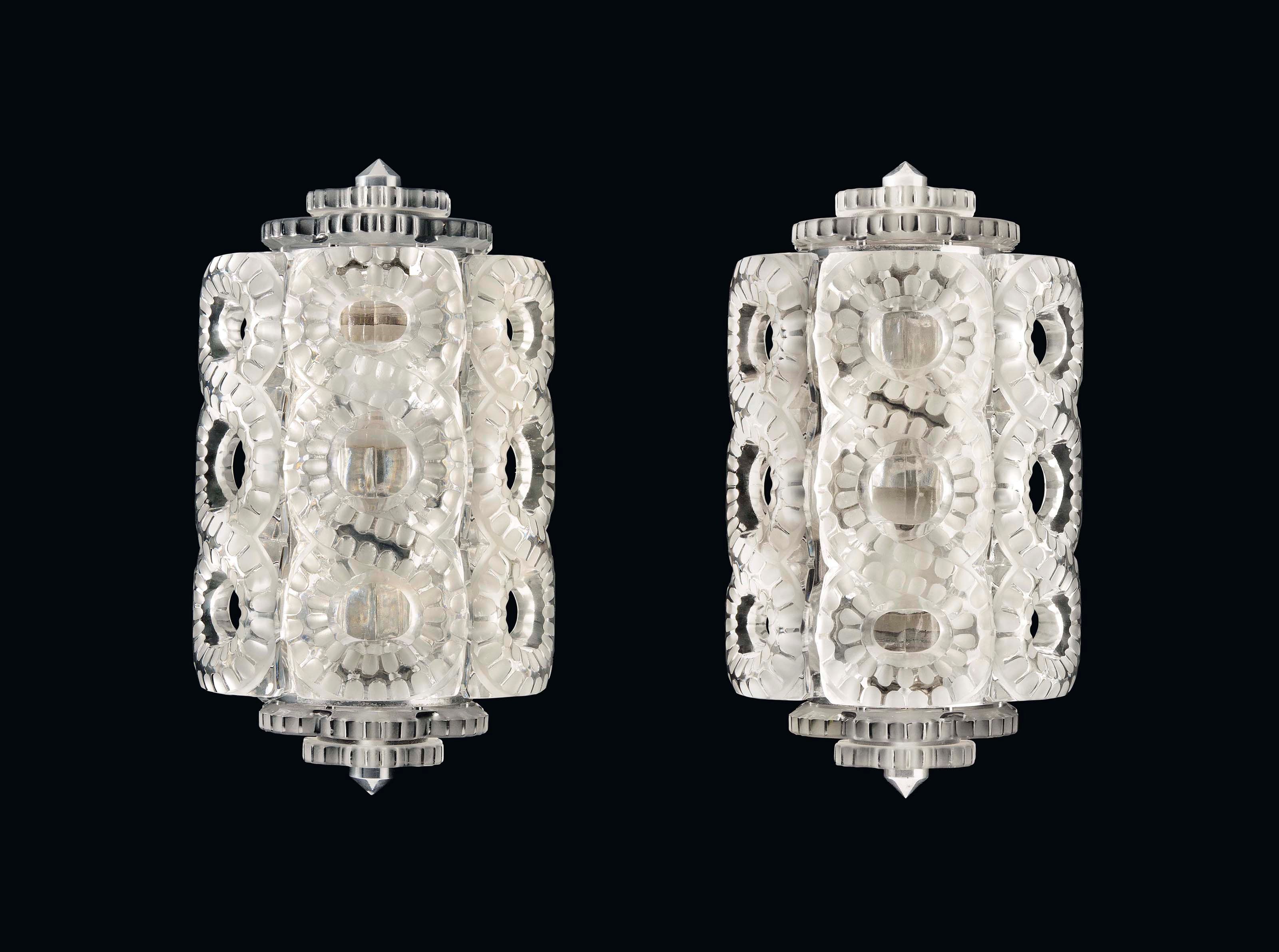 PAIR OF SEVILLE APPLIQUES