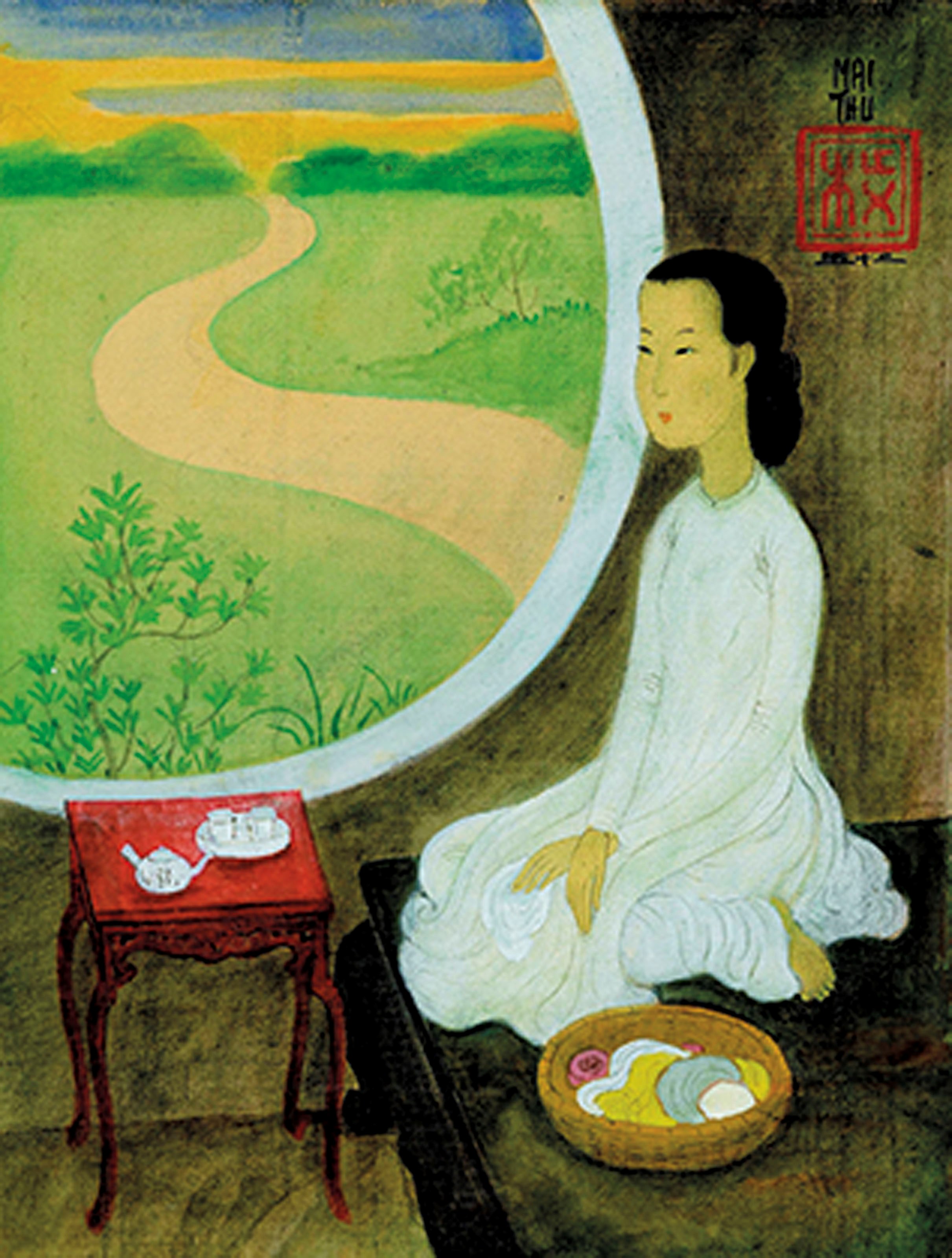 窗边的女人