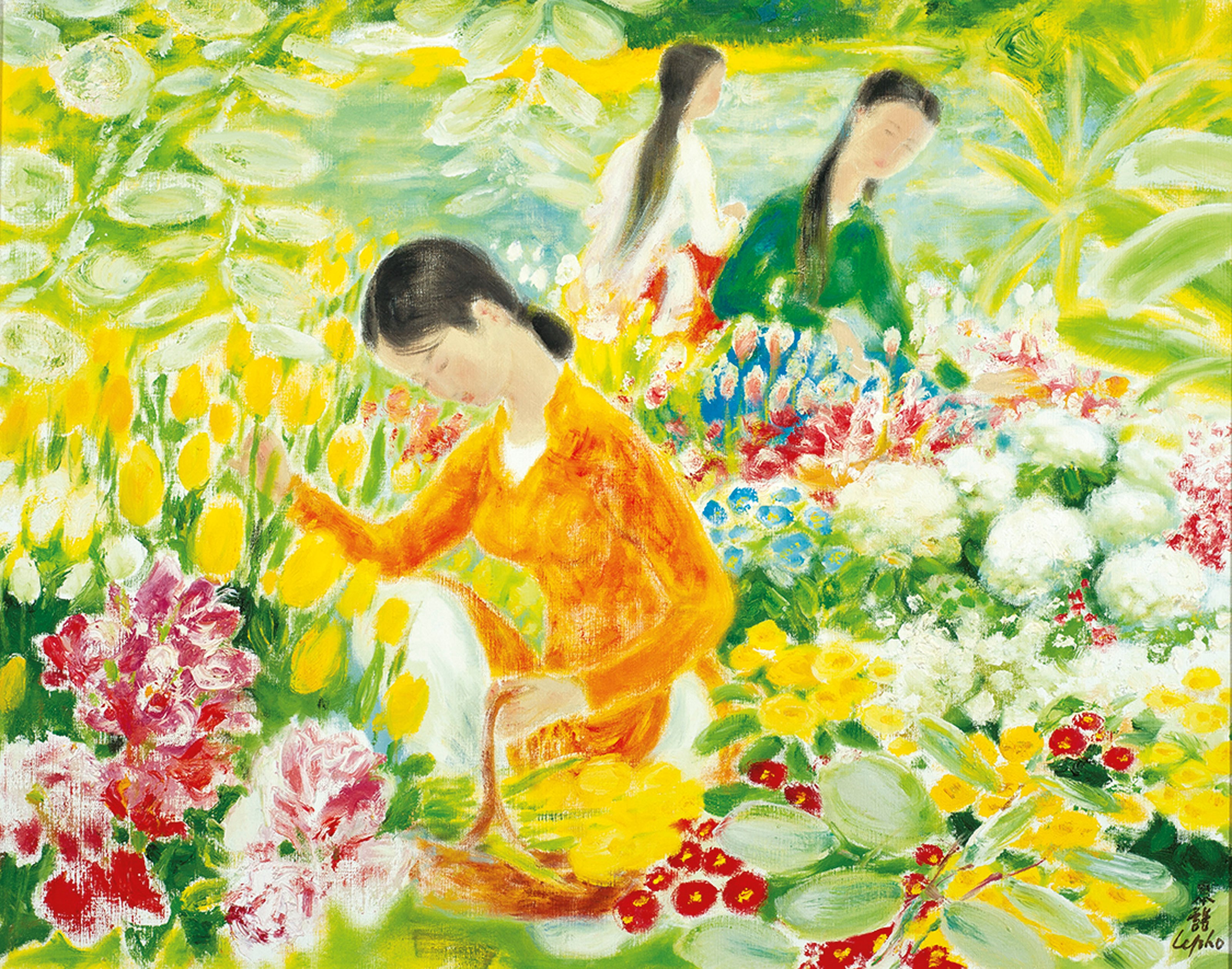 采摘鲜花